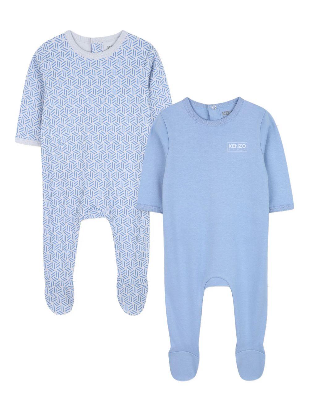 Pigiama con Stampa Geometrica All-Over K61256 77A KENZO KIDS