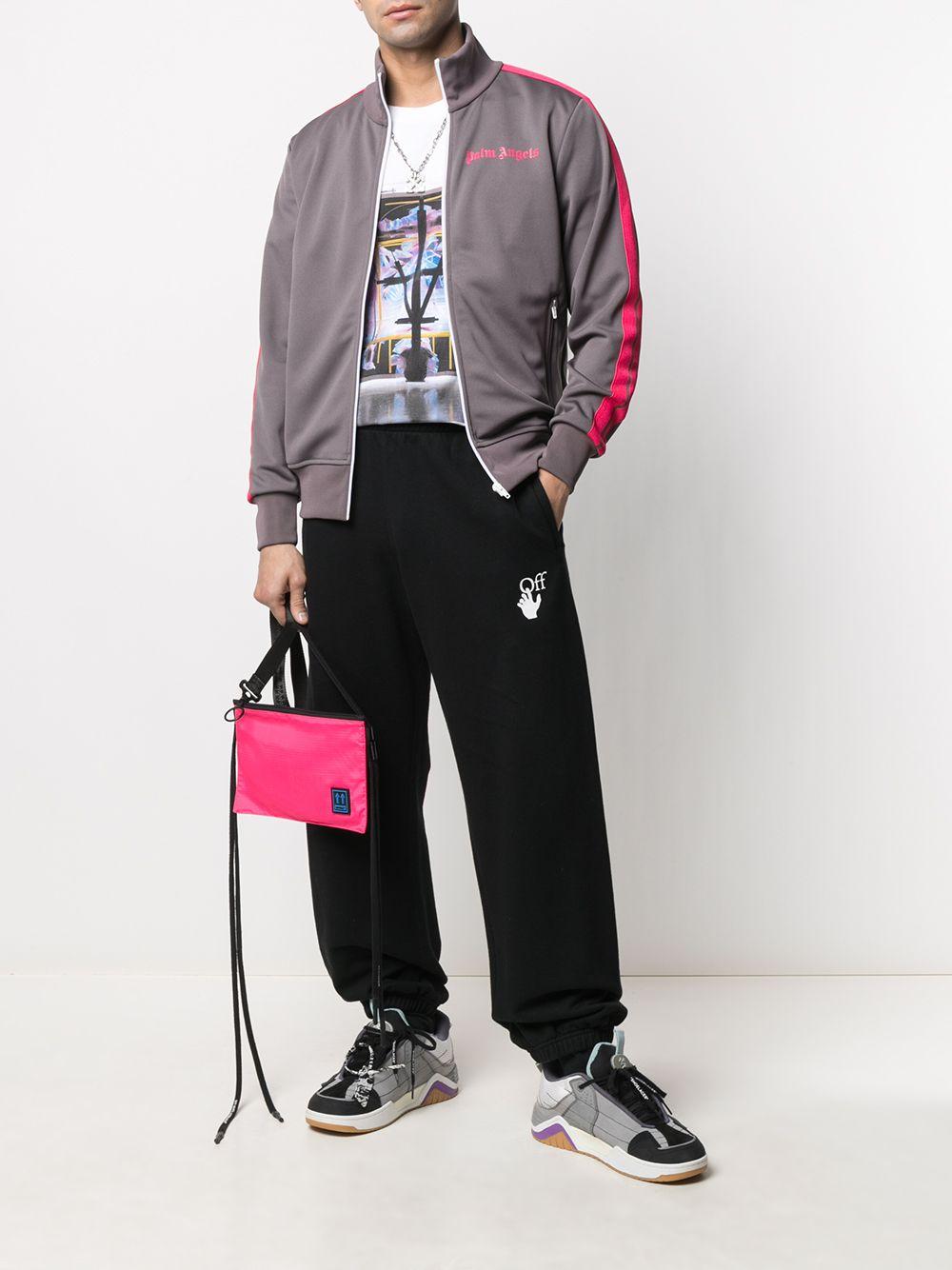 grey Dark Grey Magenta College Track PMBD001R21FAB0030734 GRIGIO PALM ANGELS