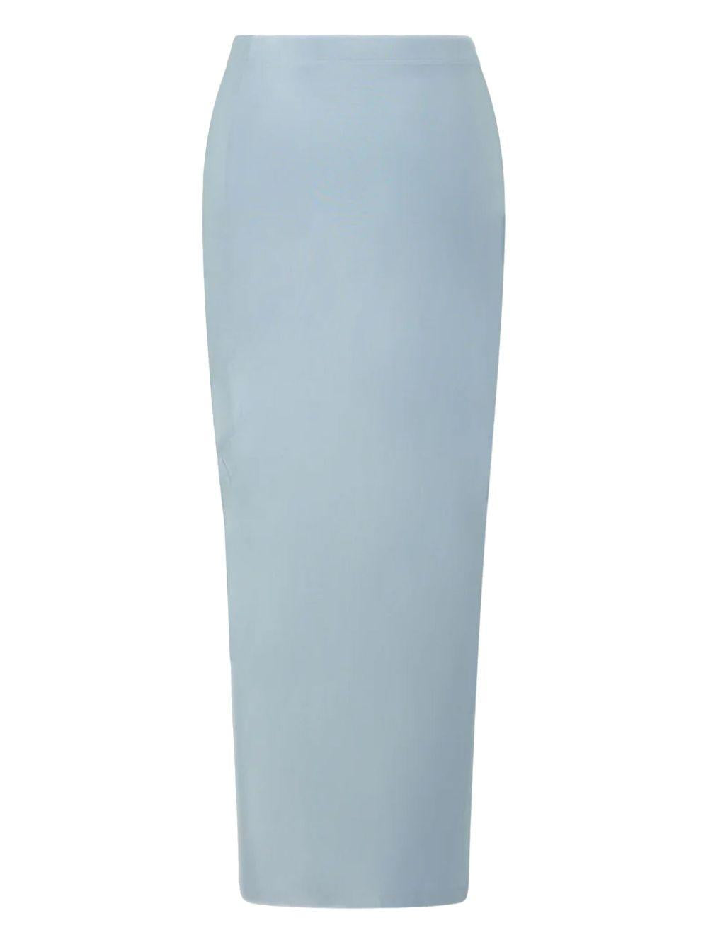 Gonna arricciata celeste polvere 24EJJU515VI0267 P459 RABANNE
