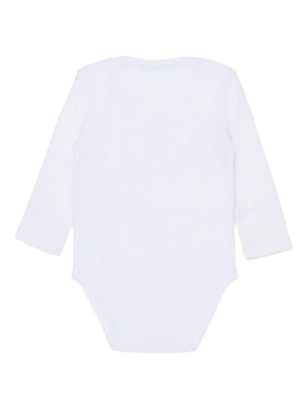 Tutina bianca con logo set 3 pezzi DQ3114D0A8U DQ100 DSQUARED KIDS