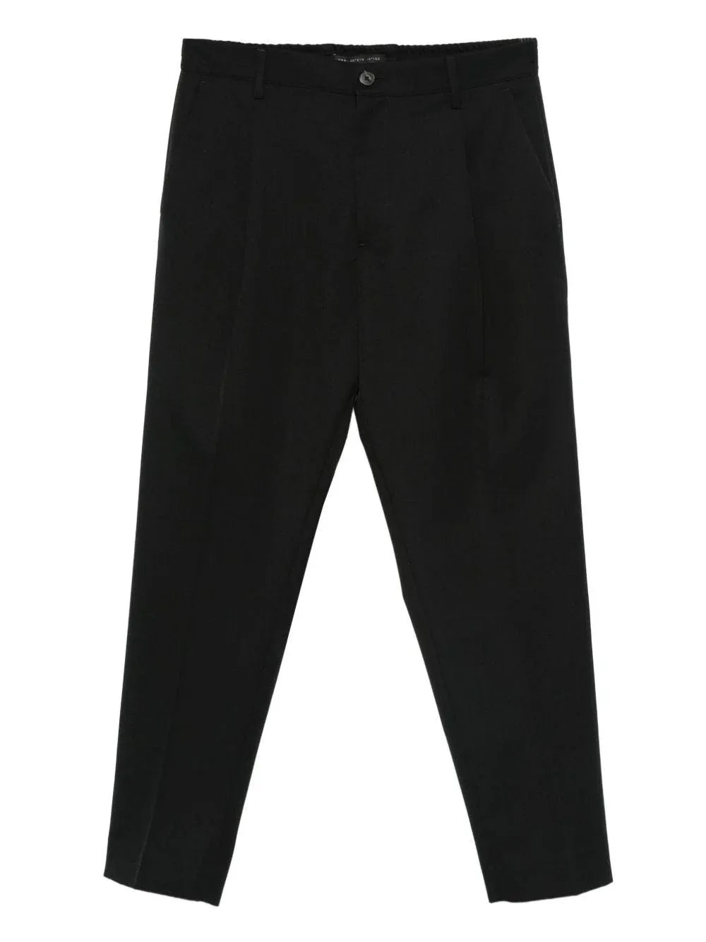 Pantaloni Neri Plissettati con Tasche - Preludio Moda