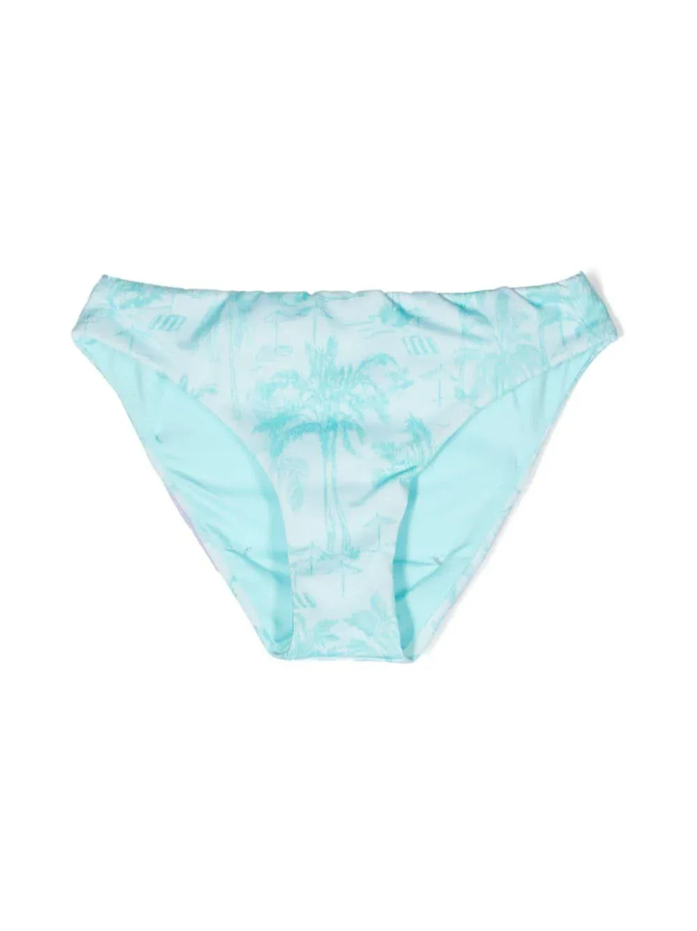 Costume Slip madame verde acqua palms - Preludio Moda