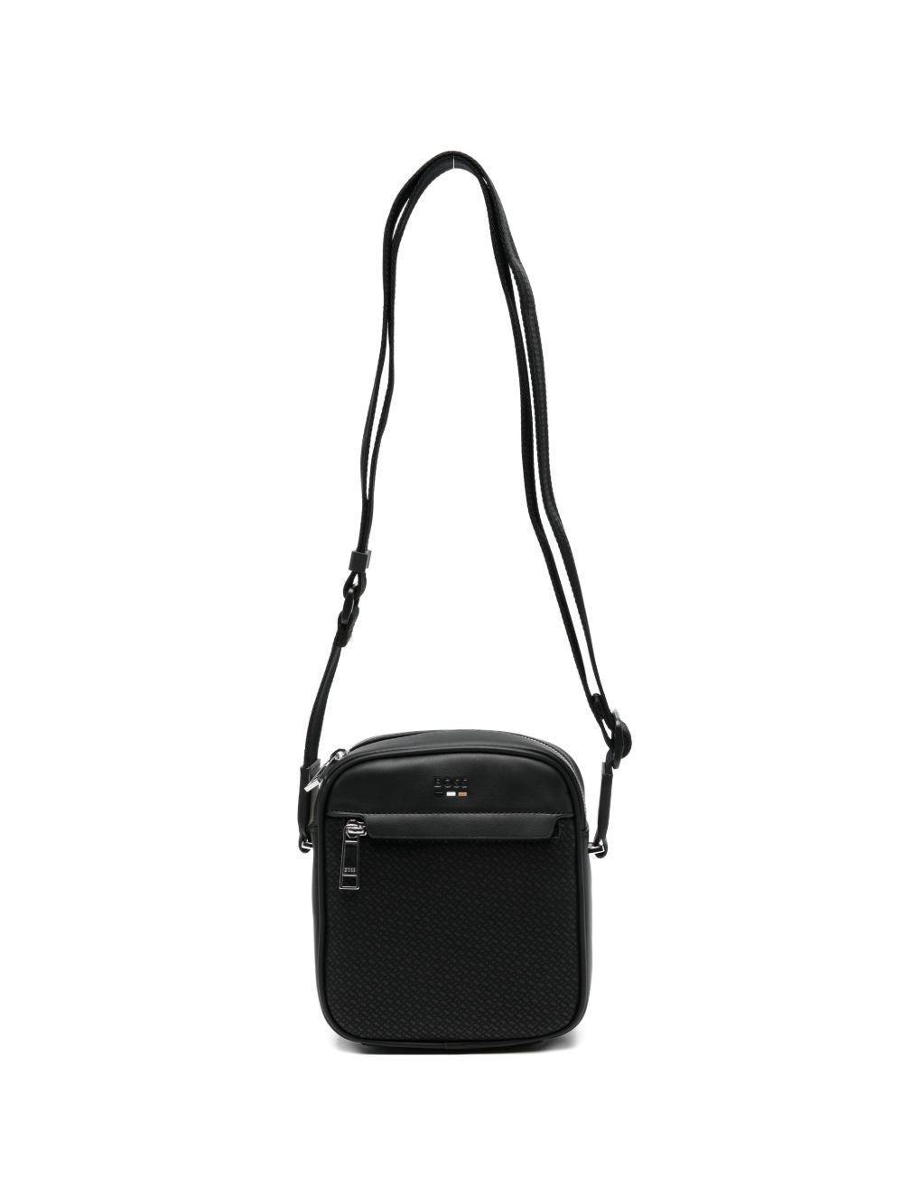 Borsa a tracolla con zip frontale 50563096 001 BOSS