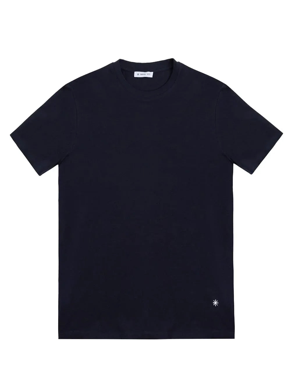 T-shirt basic blu mini ricamo - Preludio Moda