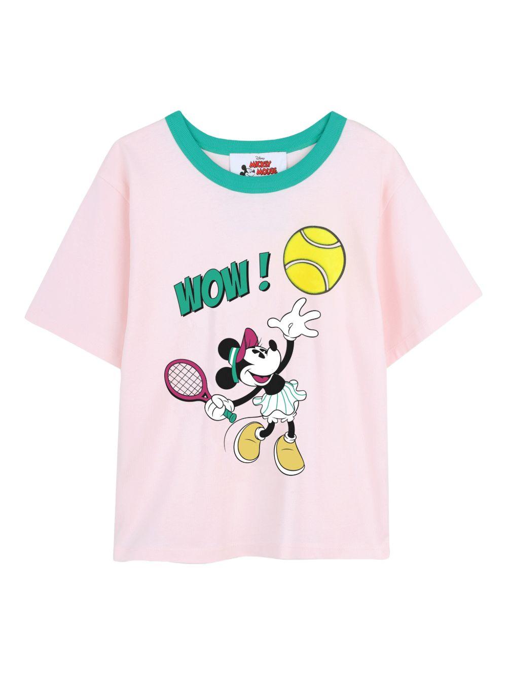 T-shirt in cotone con colletto a contrasto W60743 475 MARC JACOBS KIDS