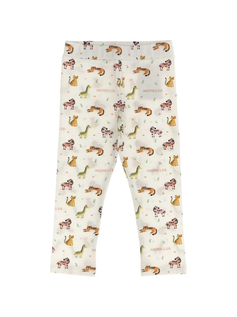 Completo con logo e stampa animali L19518M0000789BB5 F00 MONCLER KIDS