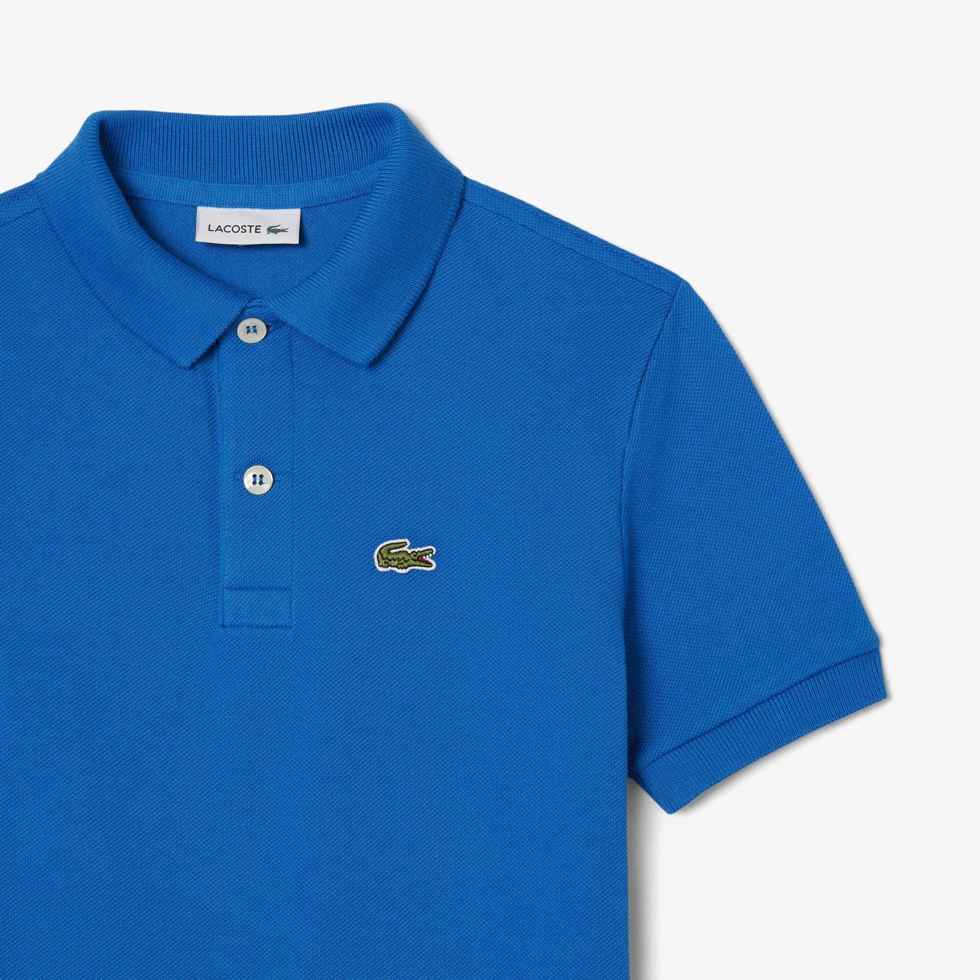 Polo blu elettrico logo ricamo - Preludio Moda
