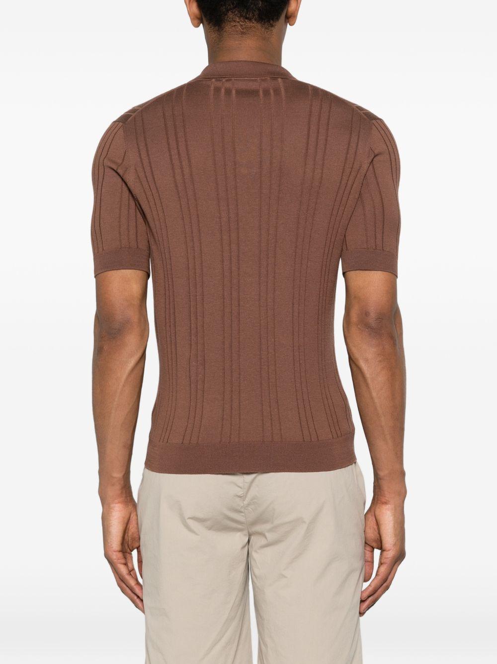 T-shirt in seta a coste con scollo a V DARNELGSE2603 168 TAGLIATORE
