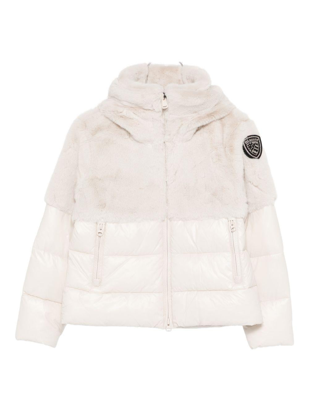 Giubbino in pelliccia sintetica grigio 25WBLGC02411006646 907 BLAUER KIDS