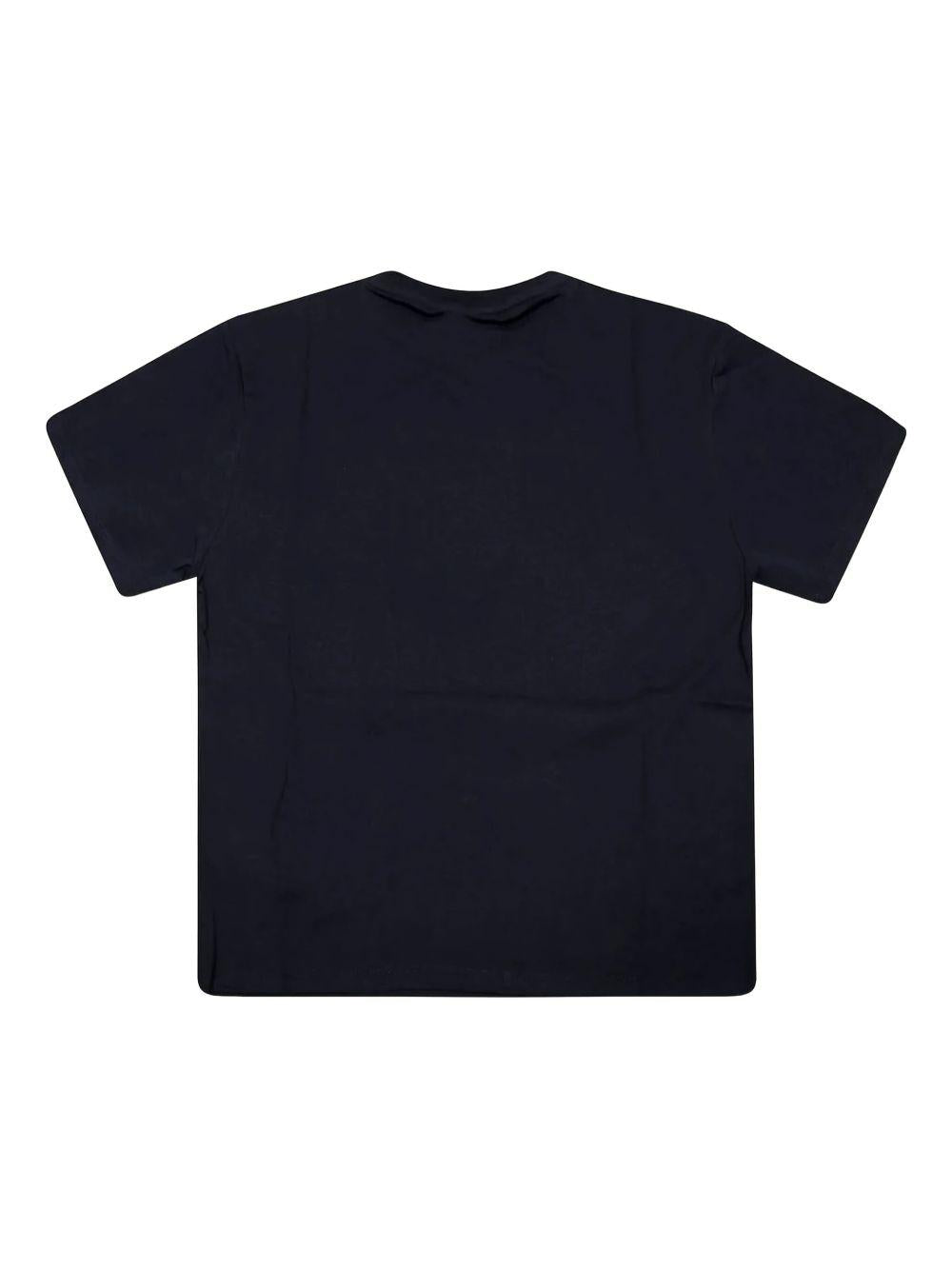 T-shirt marine con stampa Tiger K61505 845 KENZO KIDS