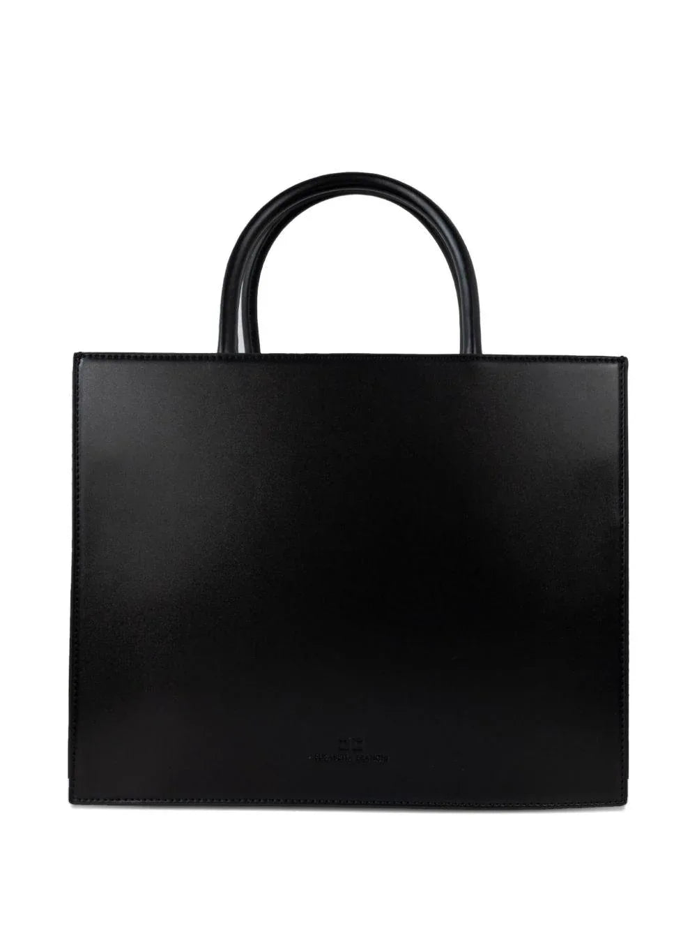 Borsa Tote con Placca Logo Oro - Preludio Moda