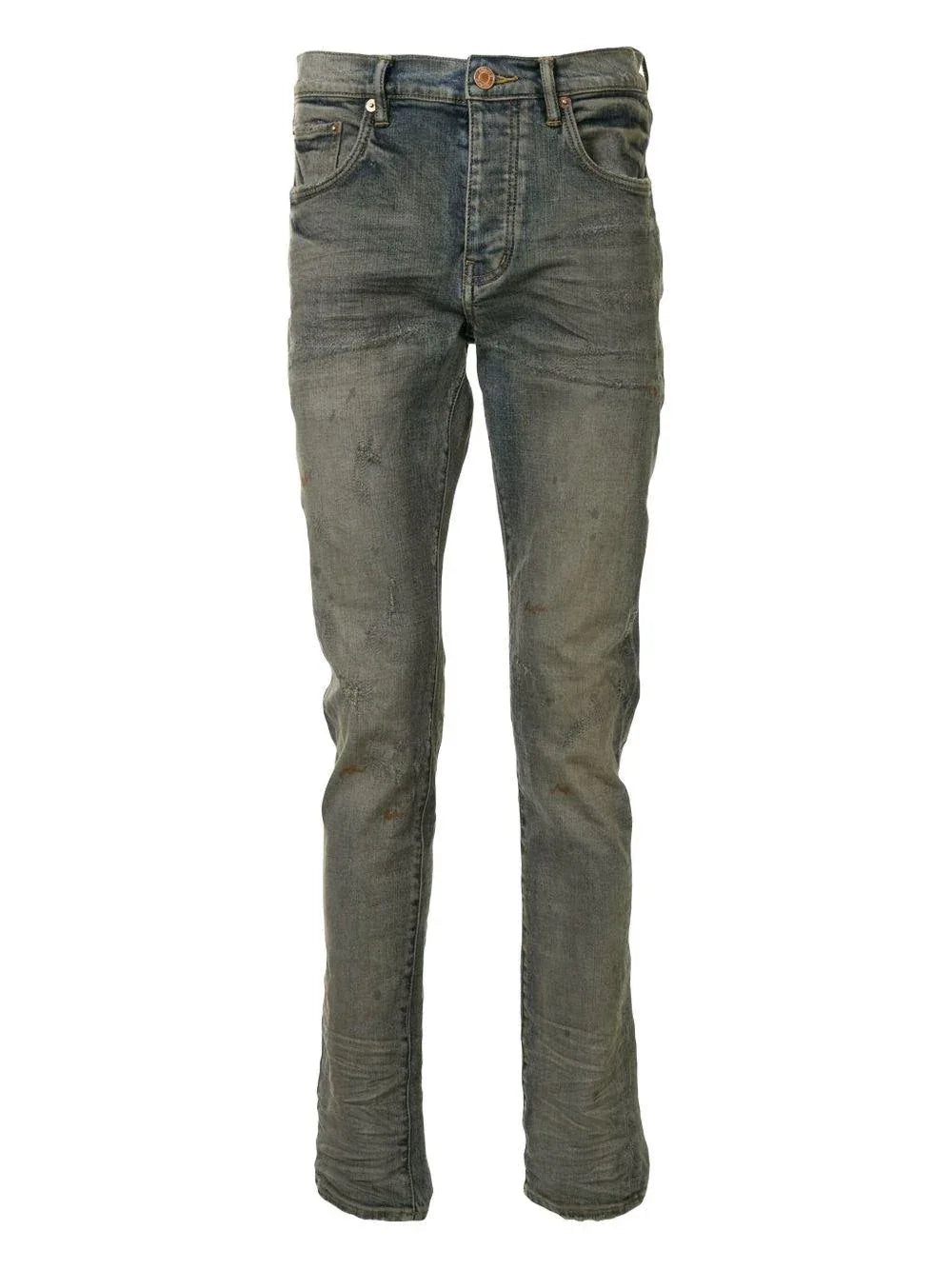 Jeans Skinny Effetto Délavé a Cinque Tasche - Preludio Moda