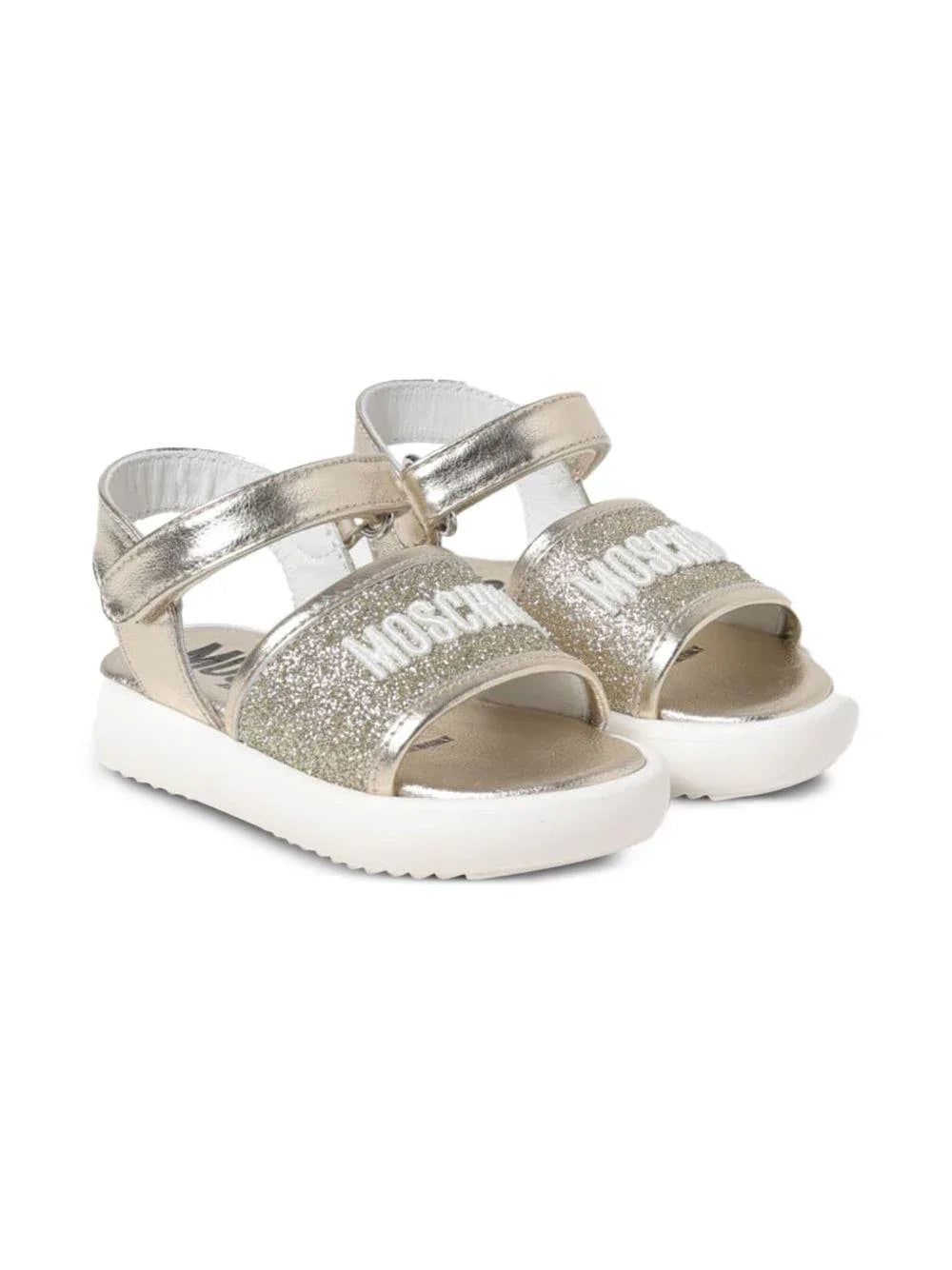 Sandali oro con glitter noenata - Preludio Moda