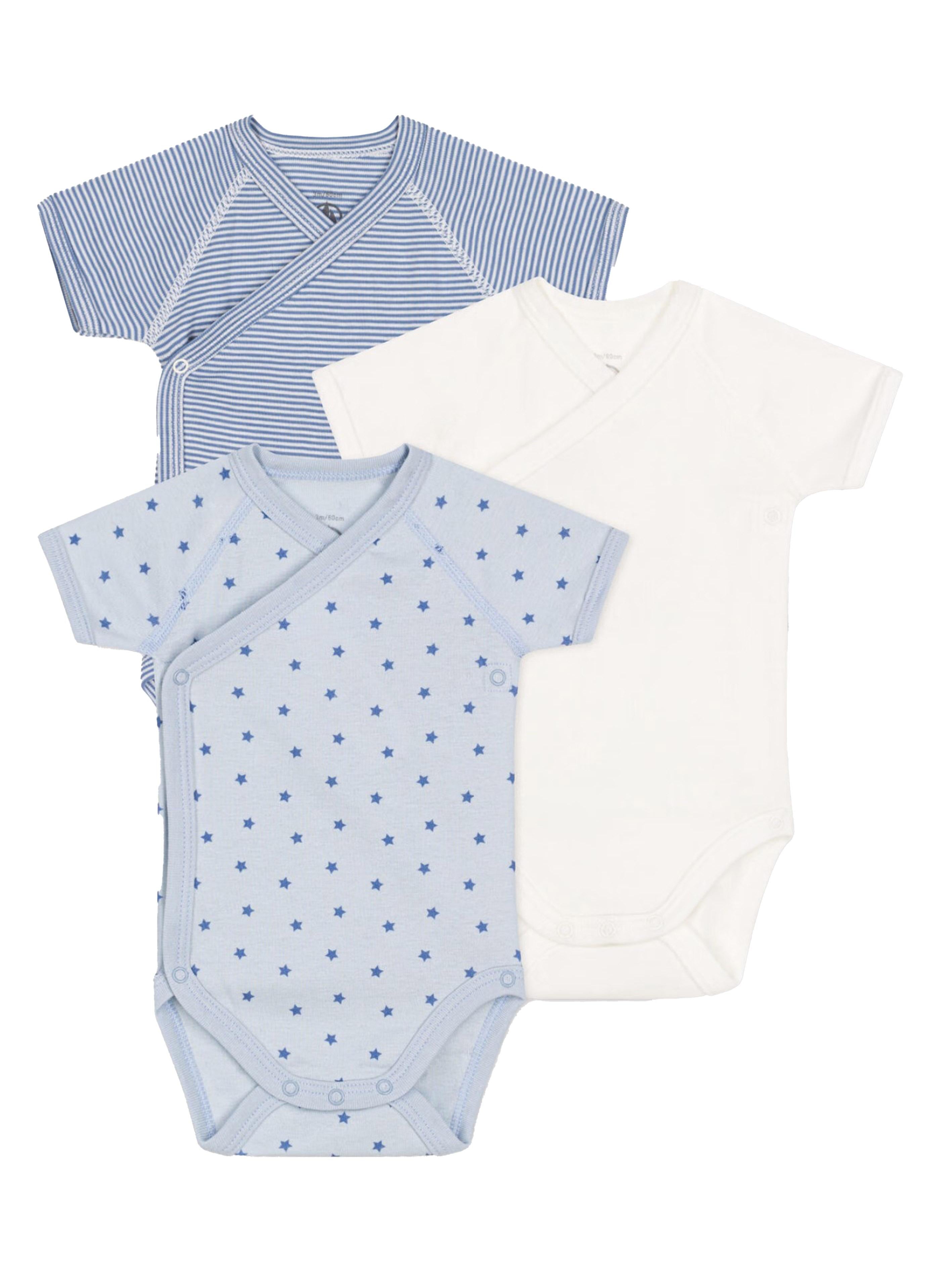Set body fantasia azzurro neonato (3pz) A0AUW 00 PETIT BATEAU KIDS