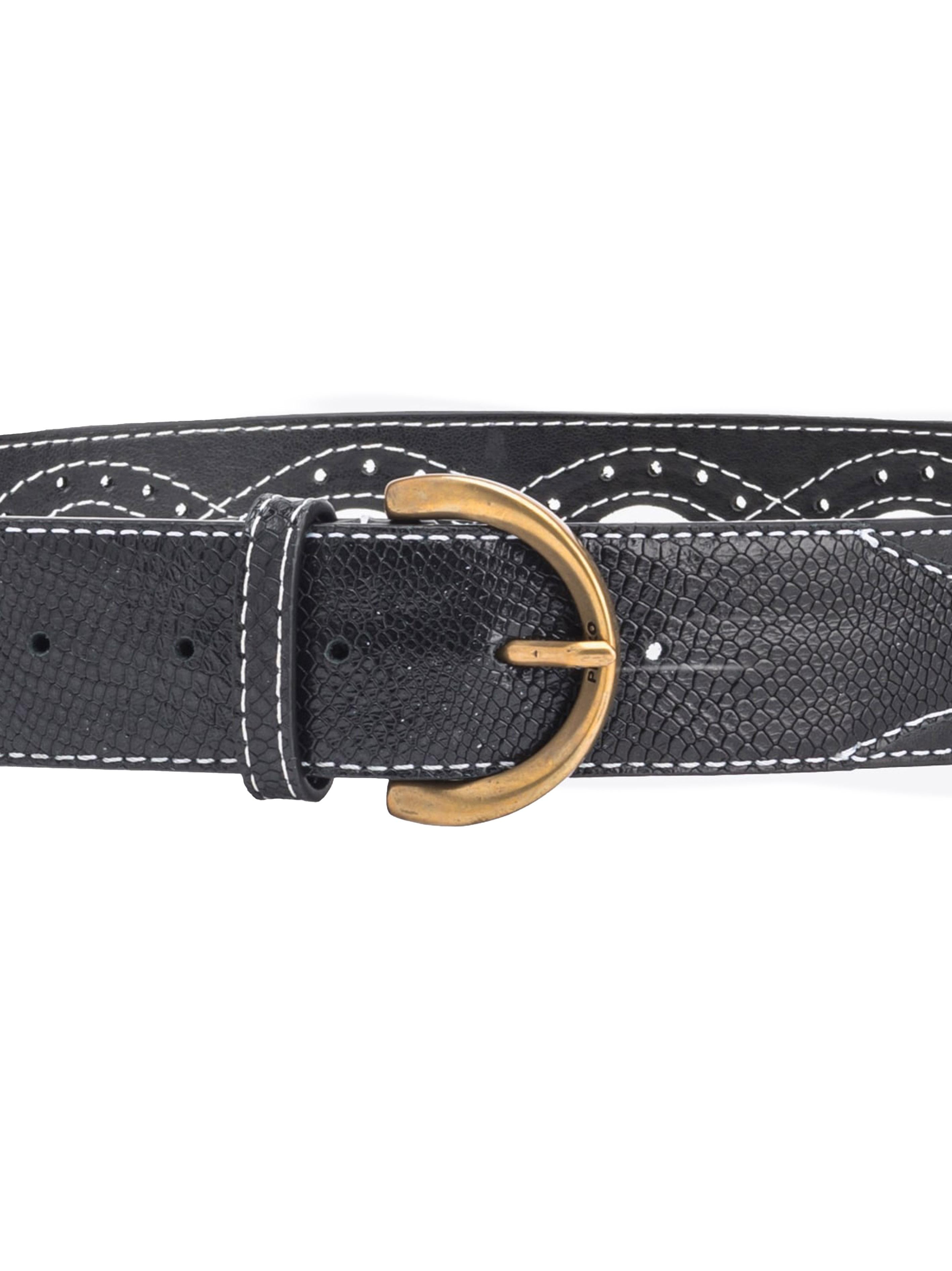CINTURA CON CUT-OUT SUL RETRO nera - Preludio Moda