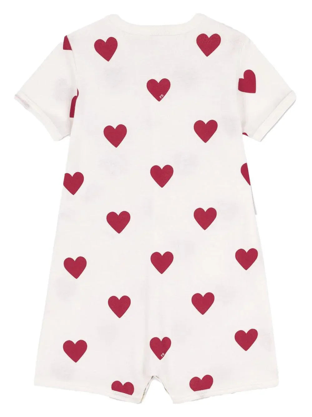 Tutina bianca con fantasia cuori - Preludio Moda