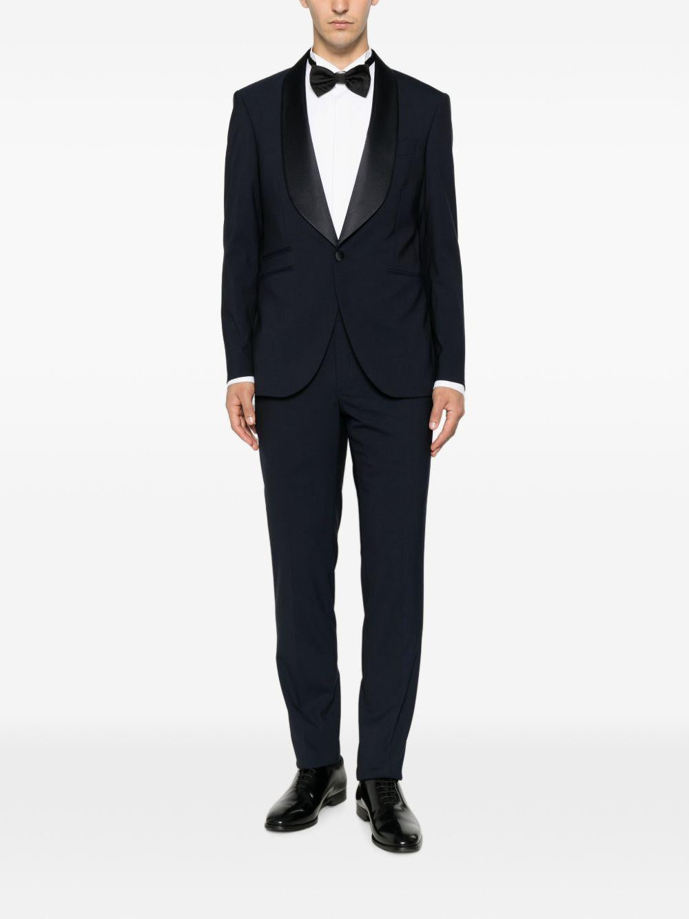 800 Abito Smoking Blu Navy C/sciallato 46UU891L107904 BLU CARLO PIGNATELLI