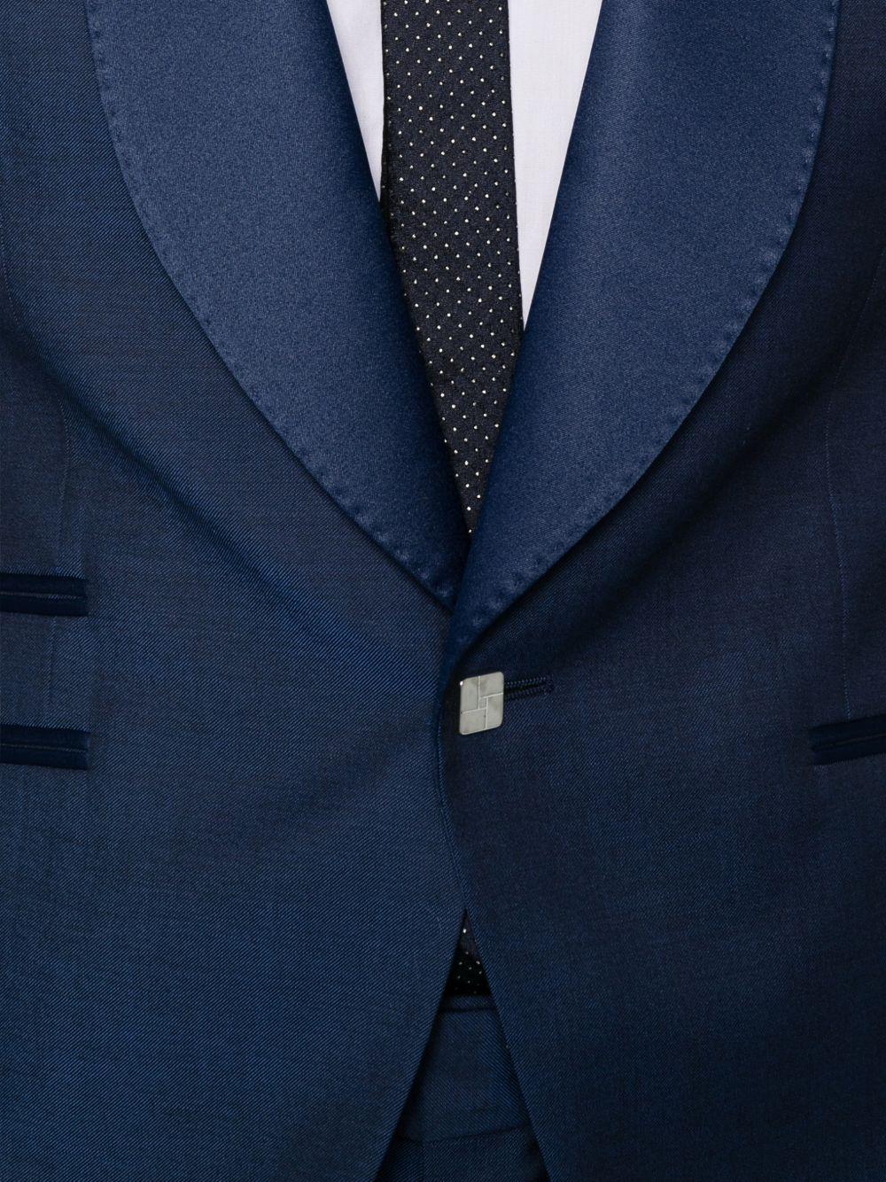 693 Abito Blu C/sciallato Ad 1 Bottone 44UU835L107367 BLU CARLO PIGNATELLI