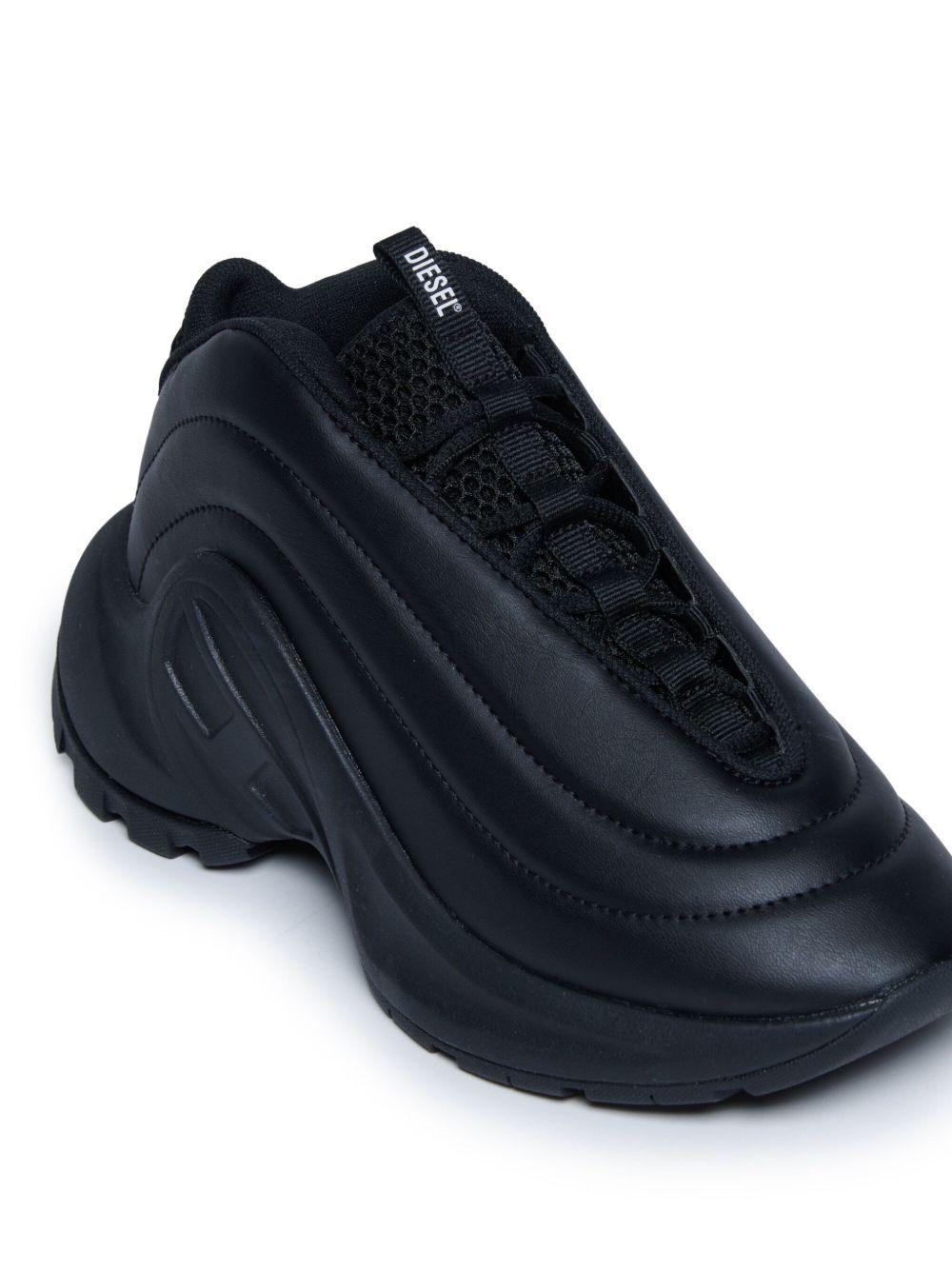 Sneakers nero ondulata