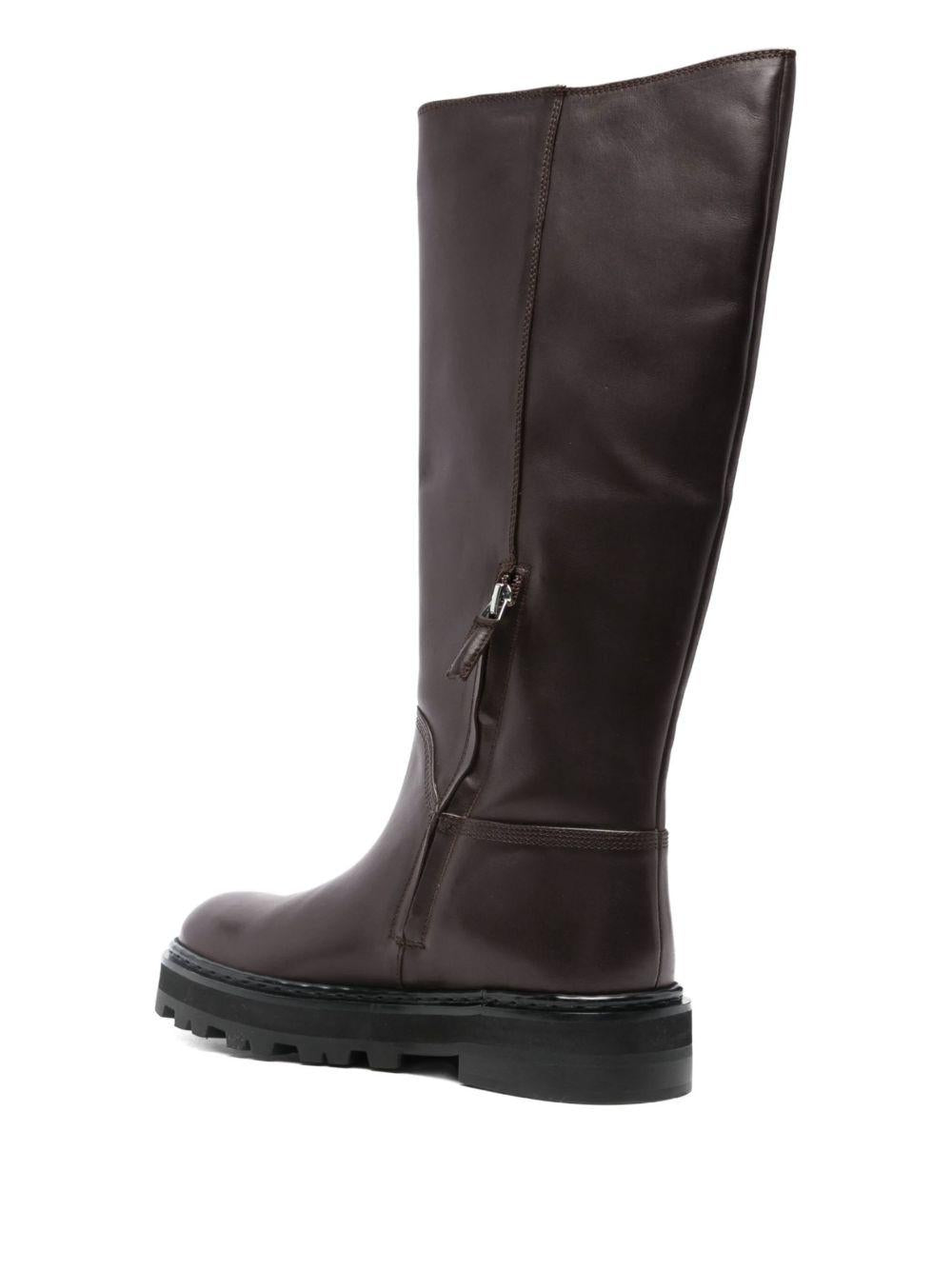 Stivali al ginocchio neri in pelle 8Y0135L048 B856 PATRIZIA PEPE