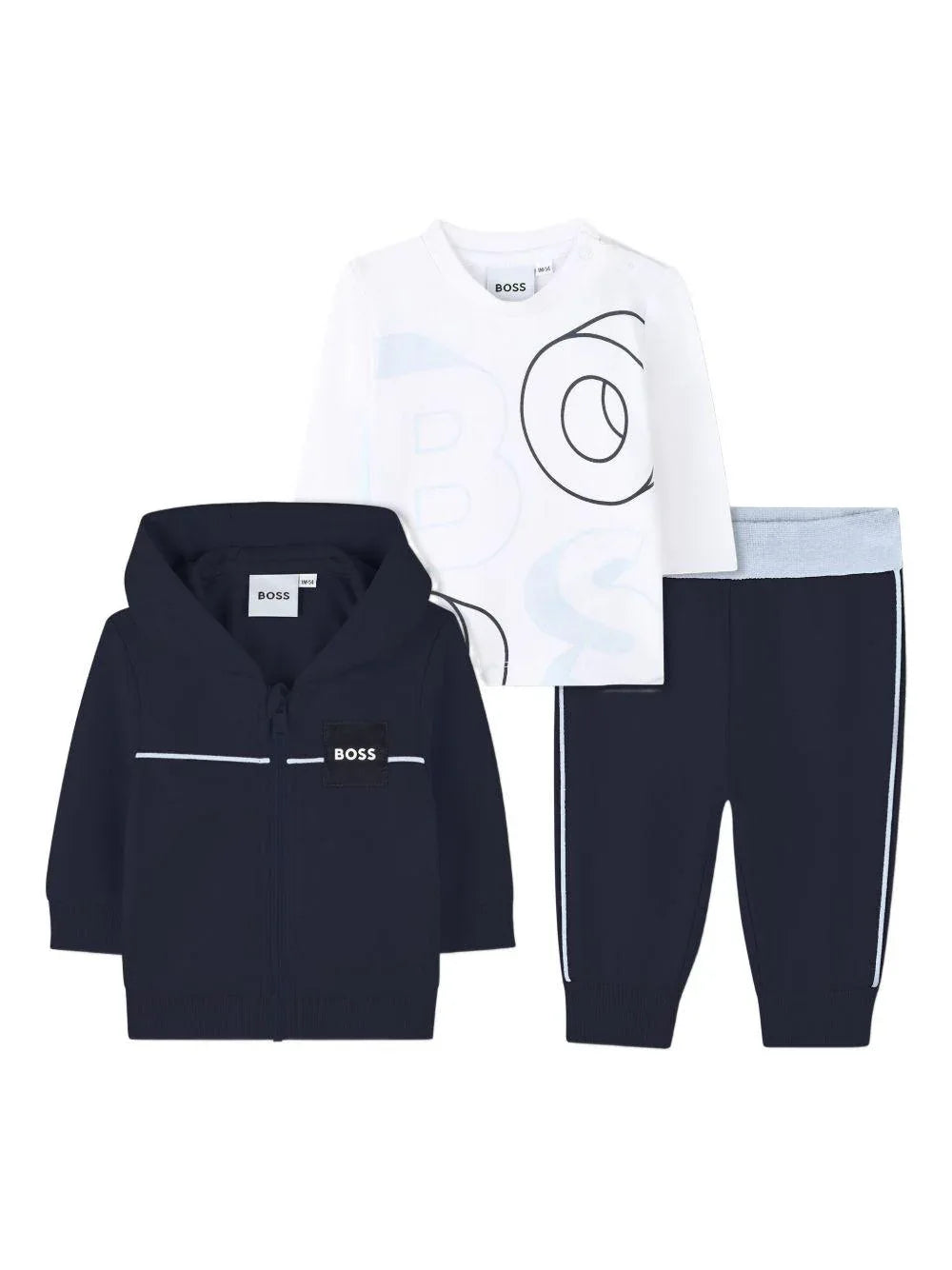 Tuta con Cappuccio e Logo a Contrasto - Preludio Moda