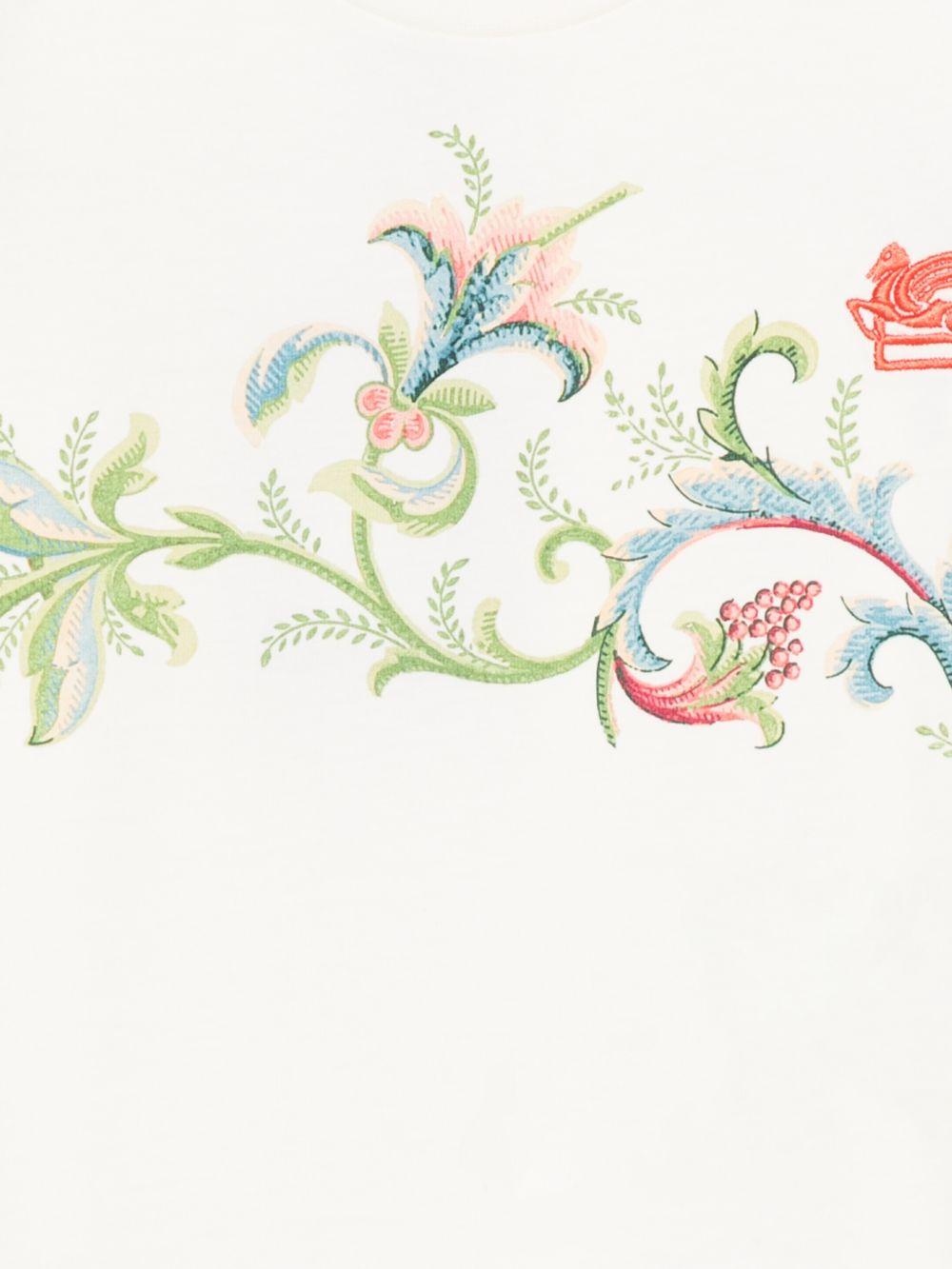 Maglietta con stampa floreale GY8A51Z3672 102 ETRO KIDS