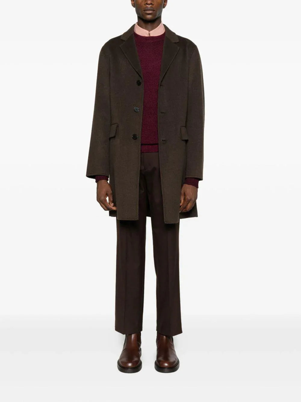 Maglione bordeaux girocollo - Preludio Moda