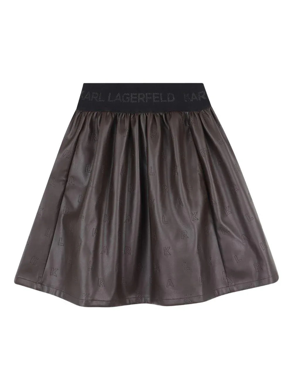 Gonna Svasata con Logo Goffrato - Preludio Moda