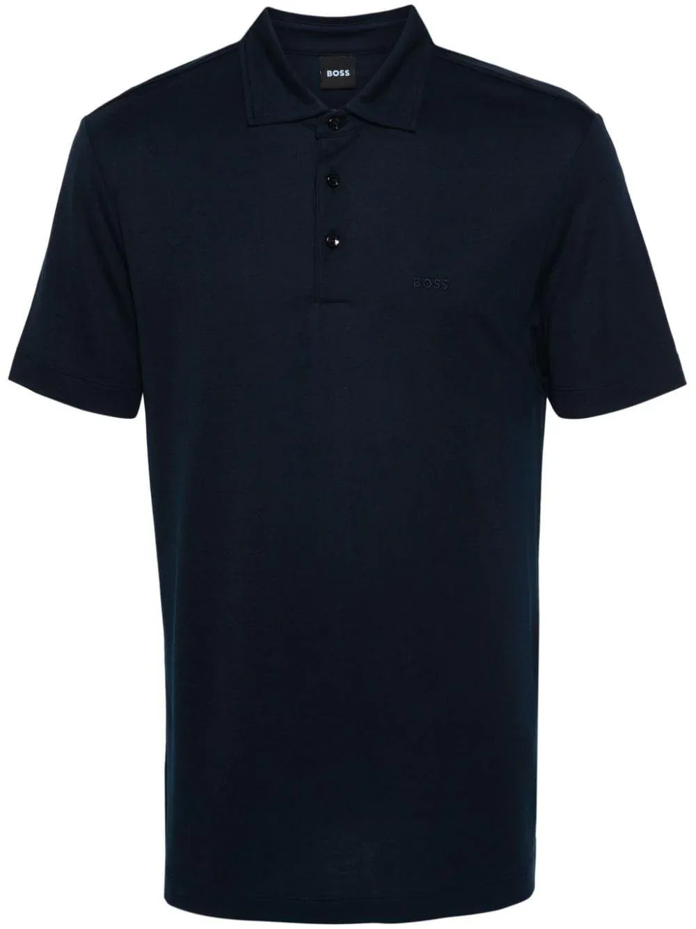 Polo blu mini logo ricamo - Preludio Moda