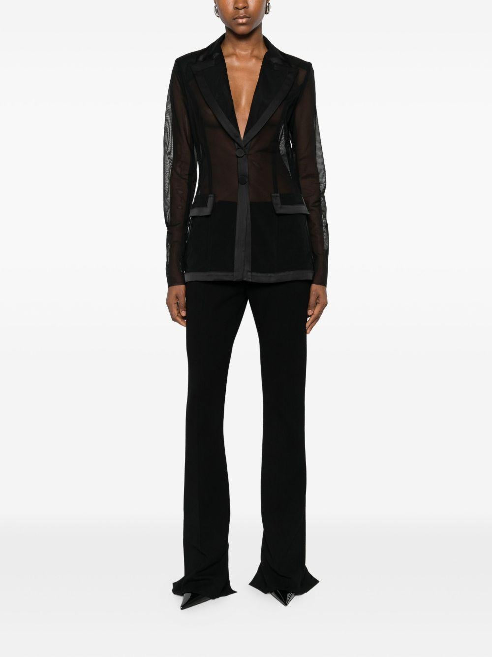 Giacca donna a petto singolo MF0405 NERO BABYLON COLLECTION