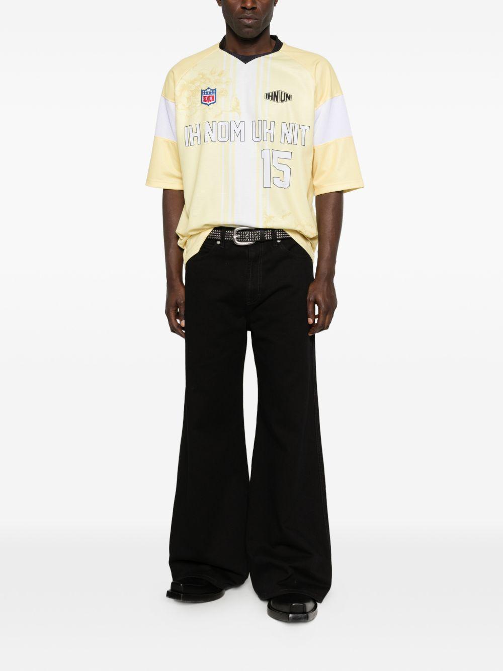 T-shirt con scollo a V e stampa NUS26233 811 IH NOM UH NIT