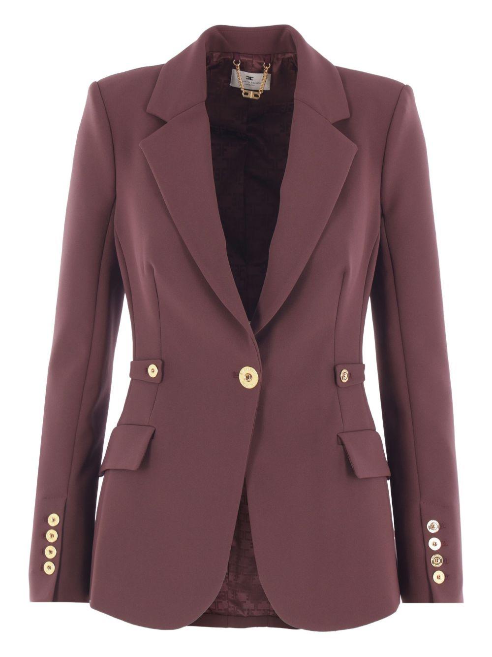 Blazer Monopetto con Bottoni Dorati GI17556E2 EA4 ELISABETTA FRANCHI
