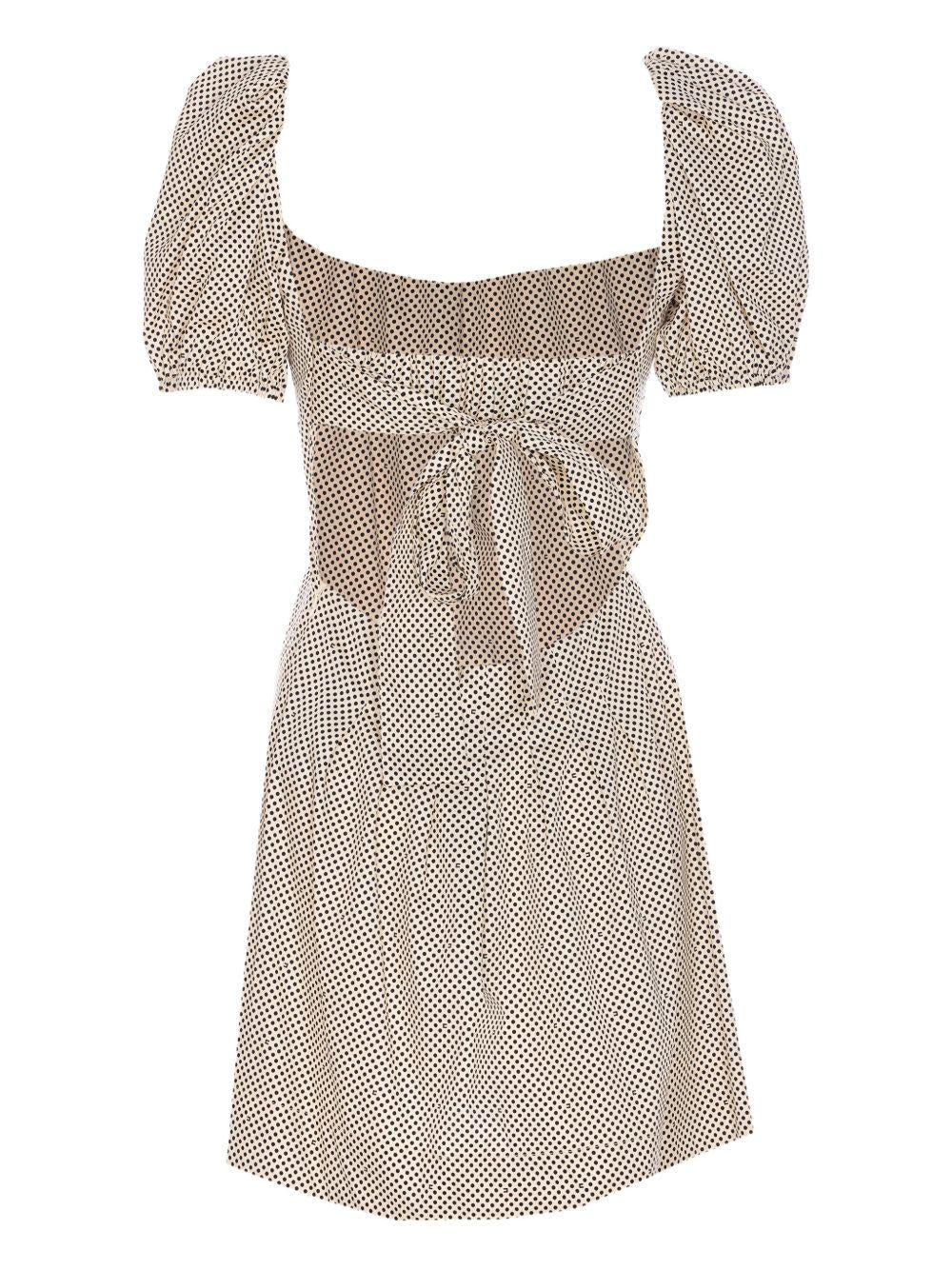 Abito in cotone con stampa pois e rose ricamate AB77652E2 E84 ELISABETTA FRANCHI