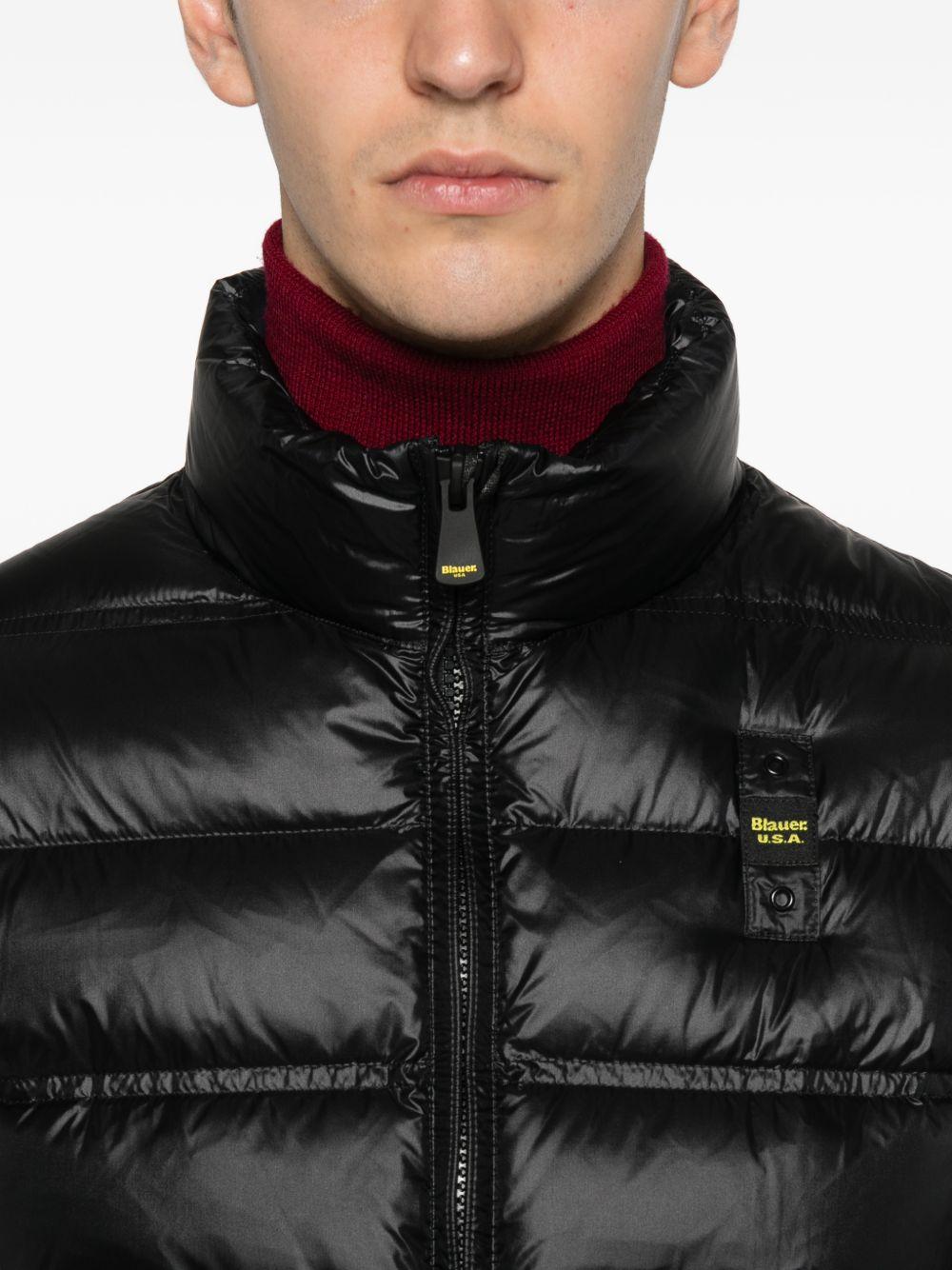 Piumino con zip nero 25WBLUC03090006719 999 BLAUER