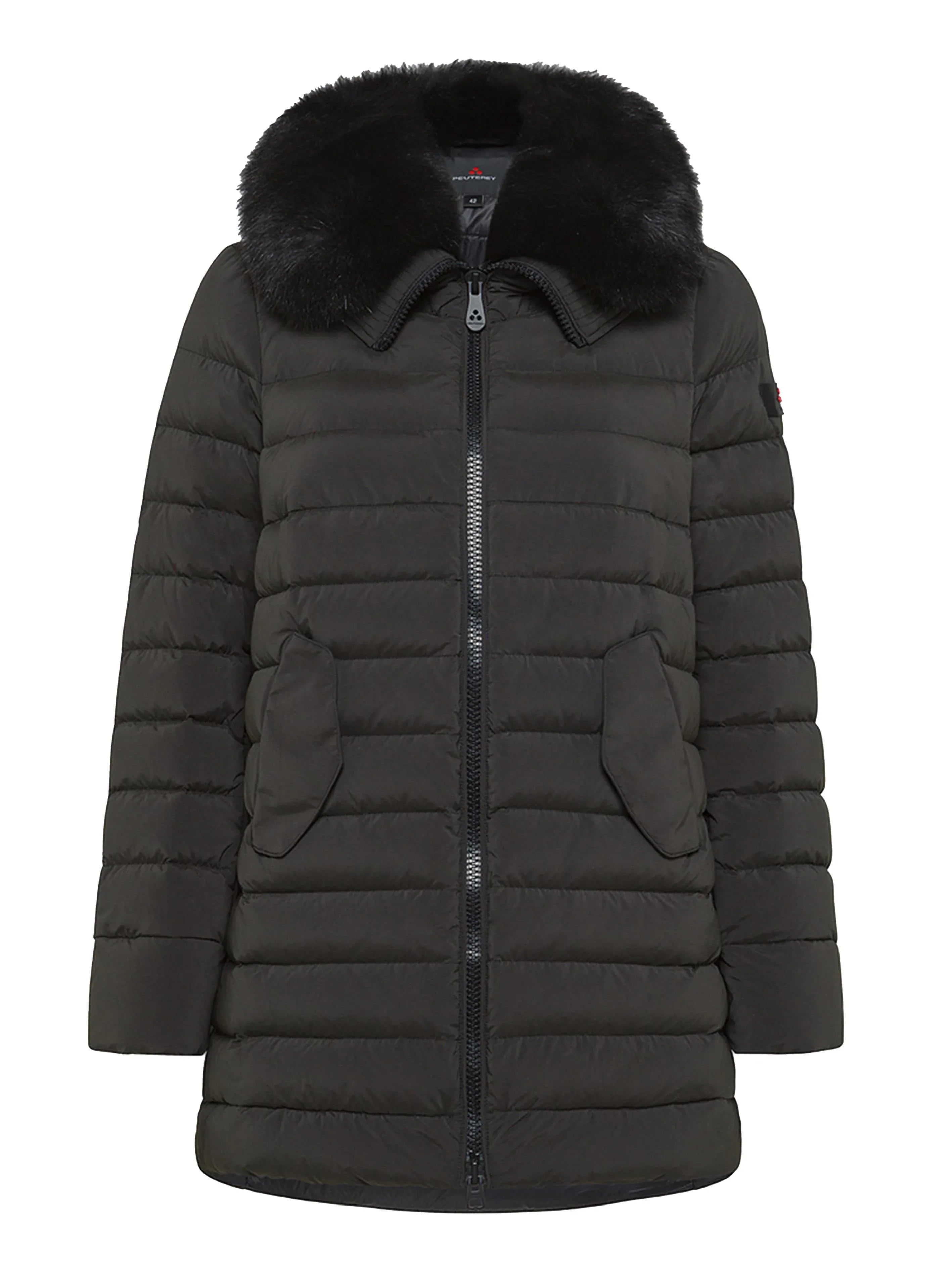 Piumino Itoka ml fur nero - Preludio Moda