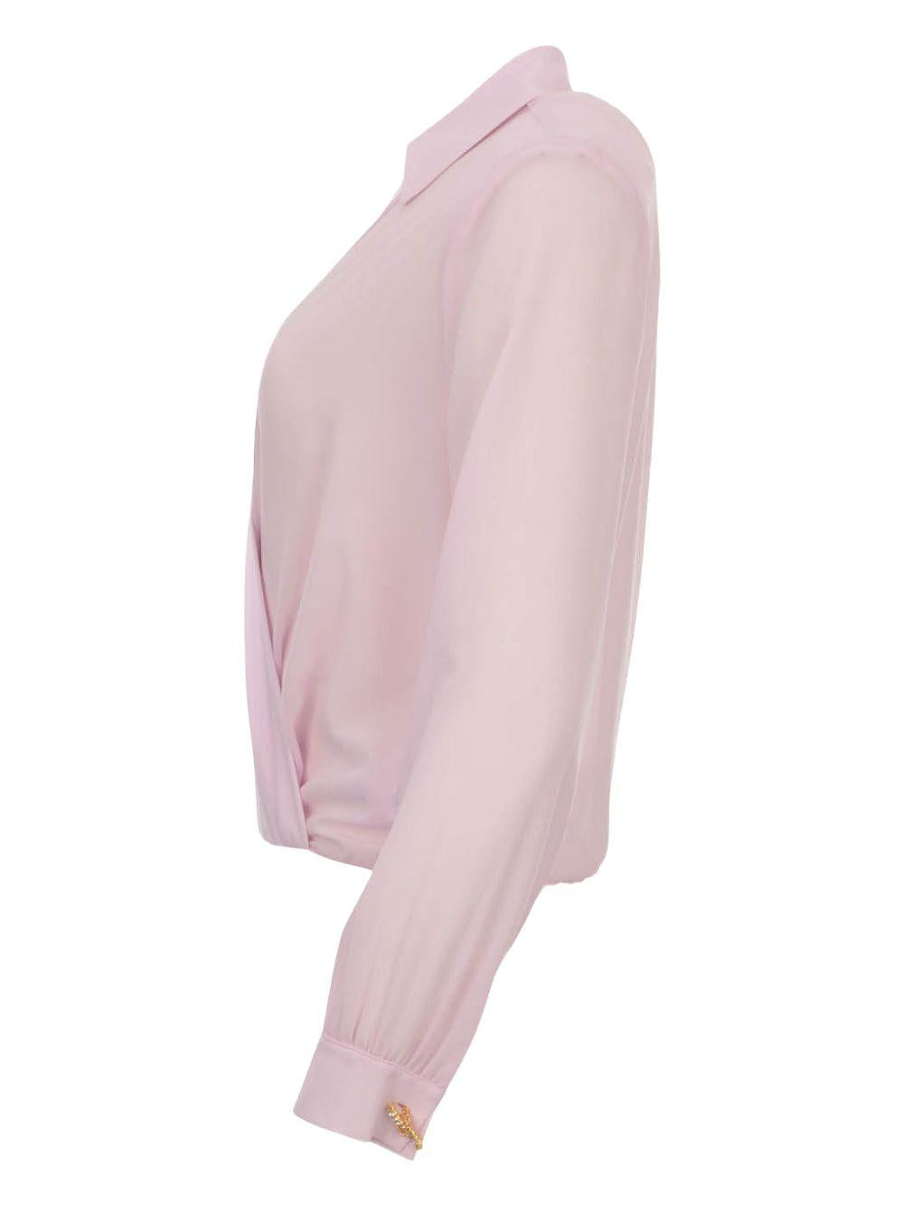 Camicia body bianca con gemelli quarzo CB00751E2 544 ELISABETTA FRANCHI