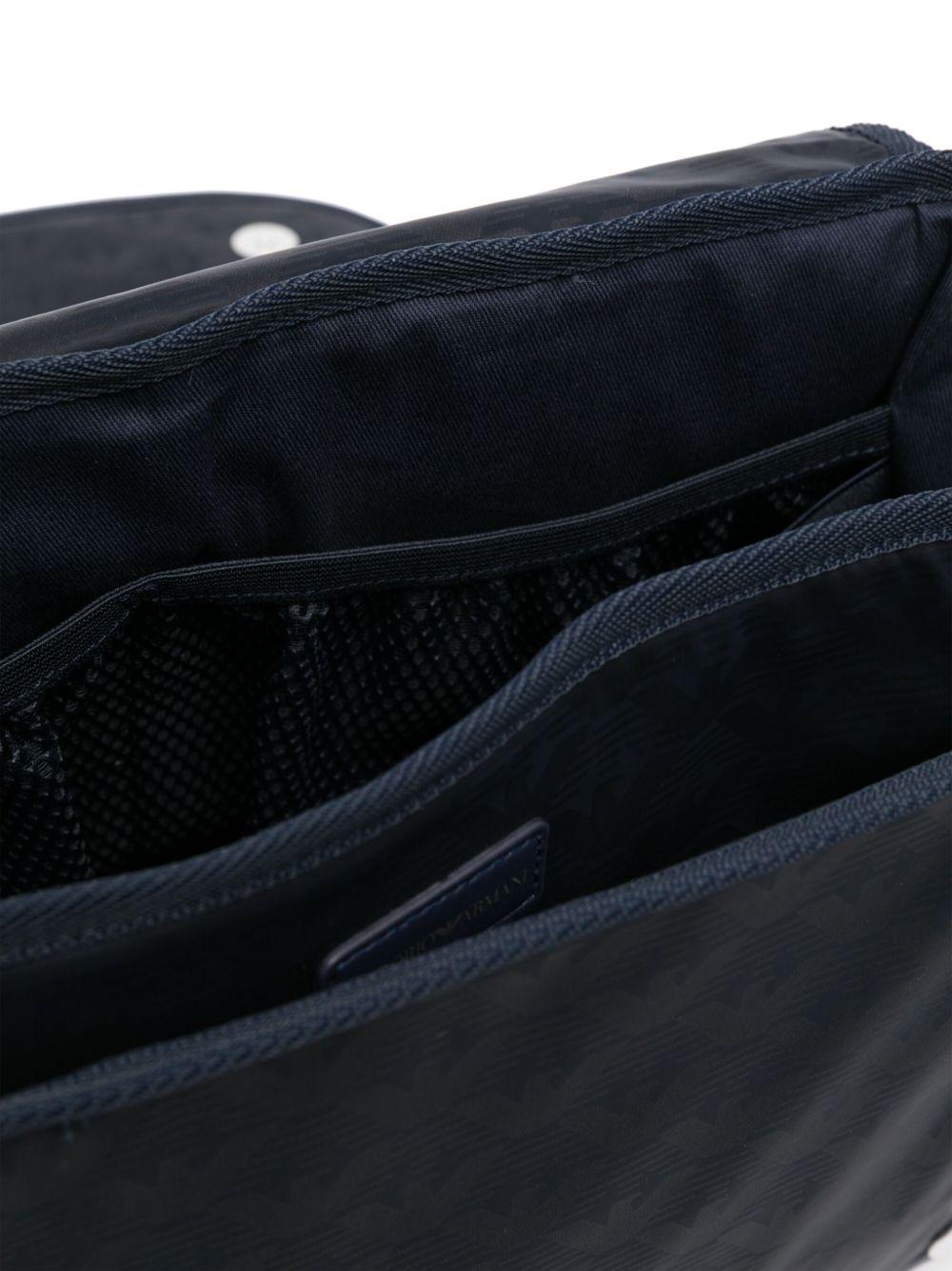 Borsa Mamma blu mini monogram all-over EB000407AF16274 UB108 EMPORIO ARMANI KIDS