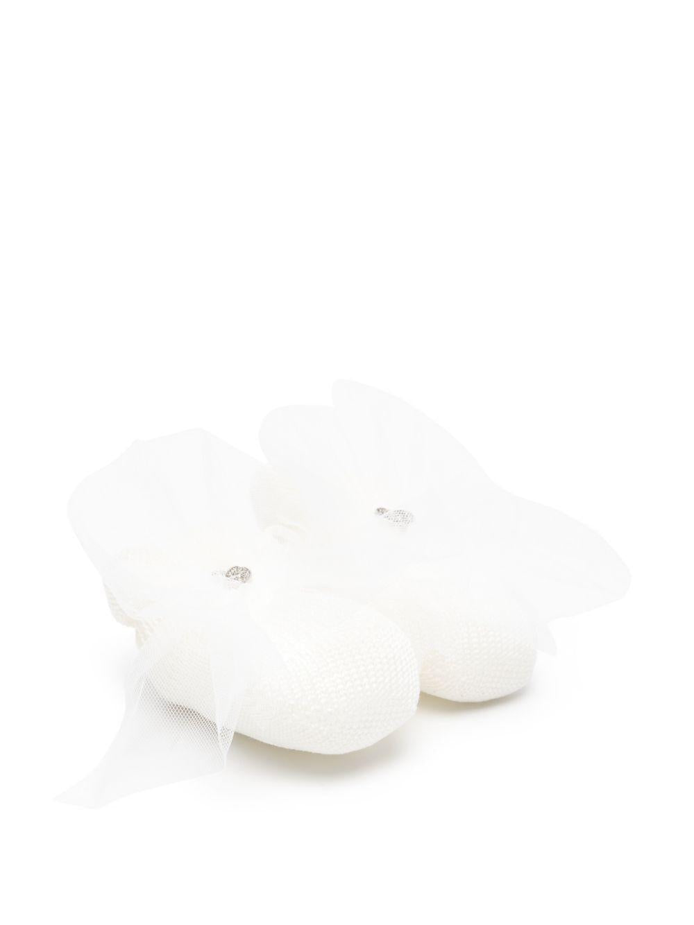 Scarpine neonato con lacci 35G0047049 0001 MONNALISA KIDS