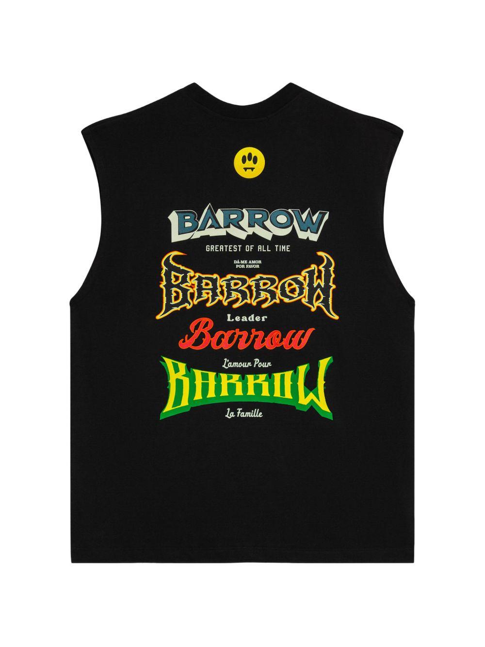 Canotta senza maniche con logo ricamato S6BWUATH023 110 BARROW