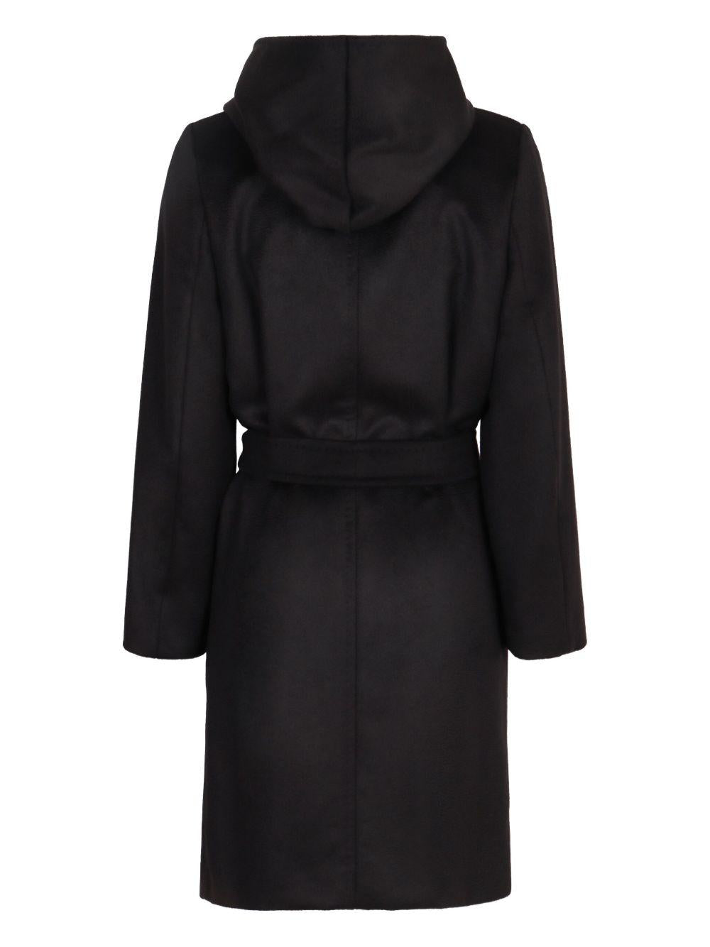 Cappotto Nero con Cintura 2526016061600 013 MAX MARA STUDIO