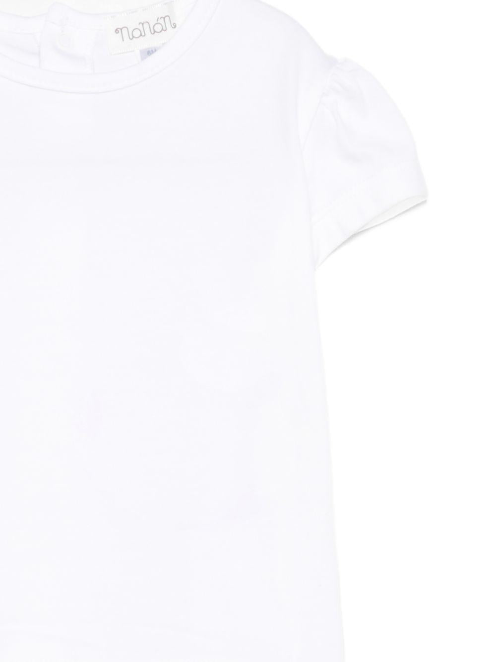 Set t-shirt e salopette a righe in cotone E26479 AZZURRO NANAN KIDS