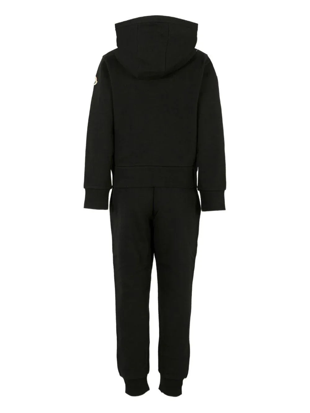 Tuta in Cotone Nero con Zip e Cappuccio - Preludio Moda