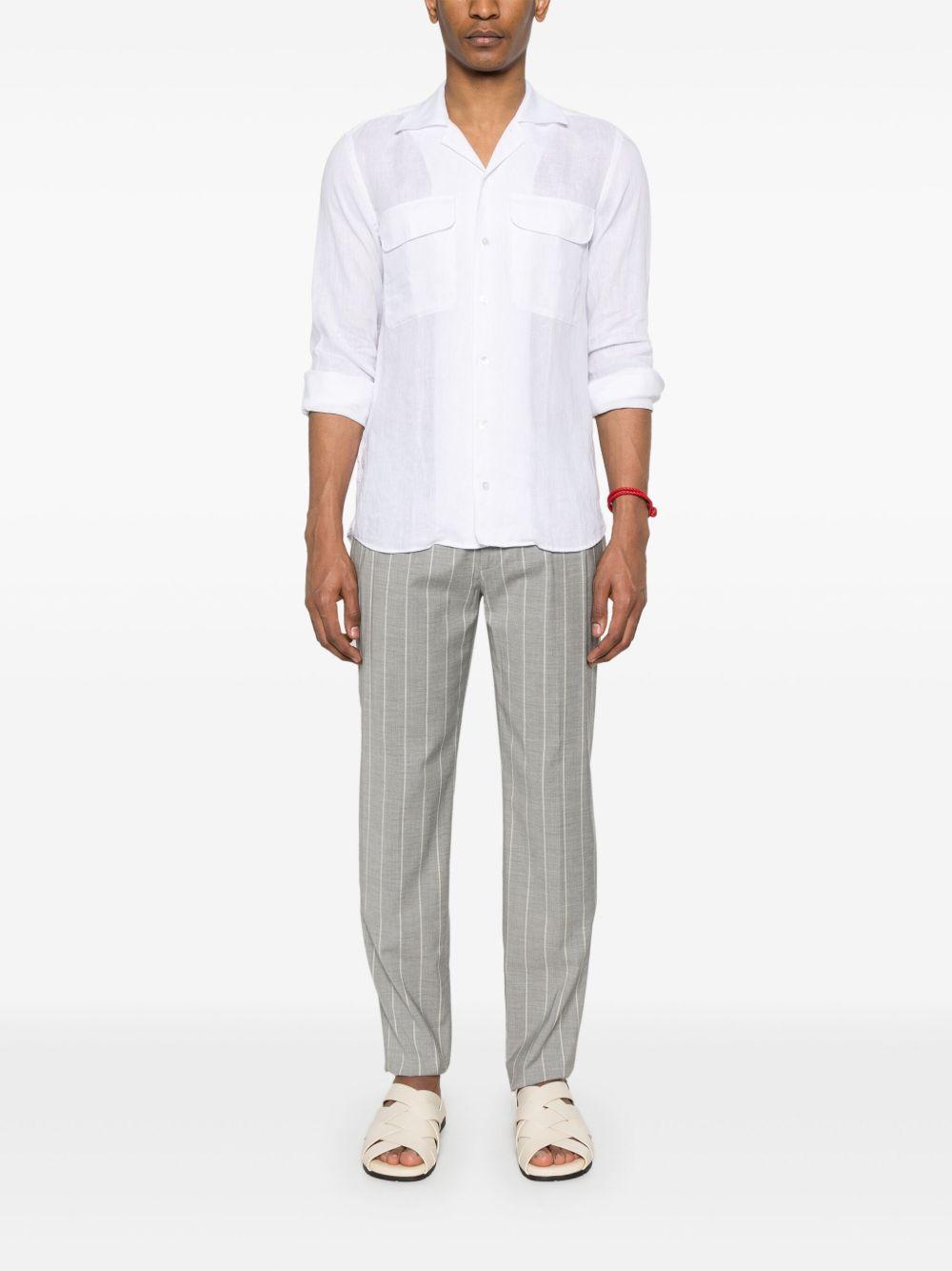 Camicia Rowan bianca in lino