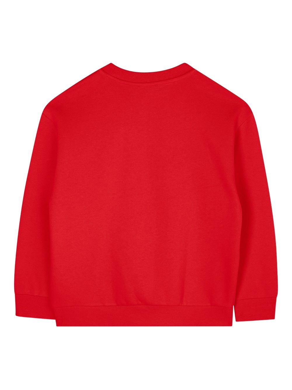 Felpa rosso scuro con ricamo Tiger K61432 968 KENZO KIDS