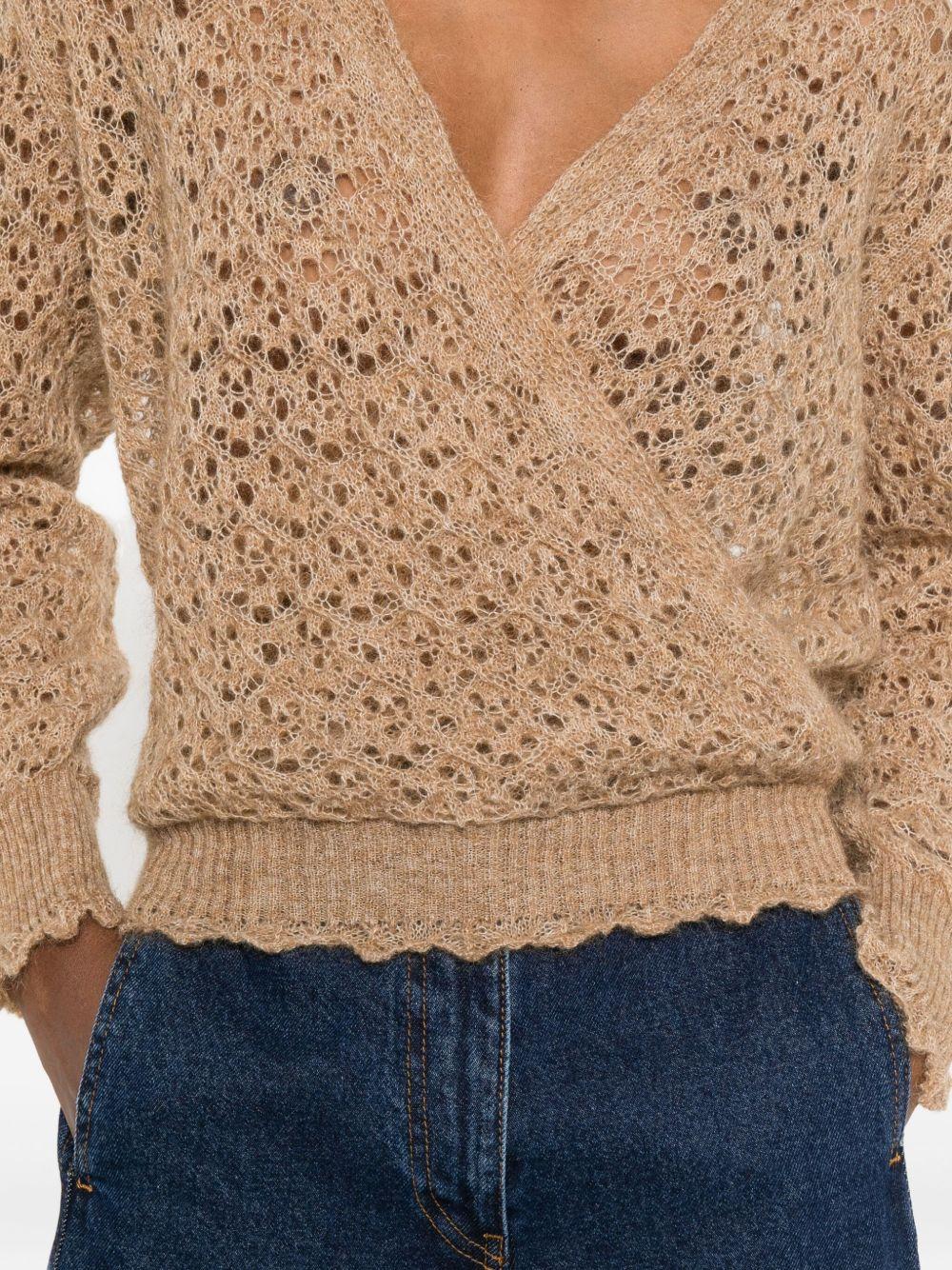 Maglione mezzanotte con scollo a V 252TT3200 00498 TWINSET