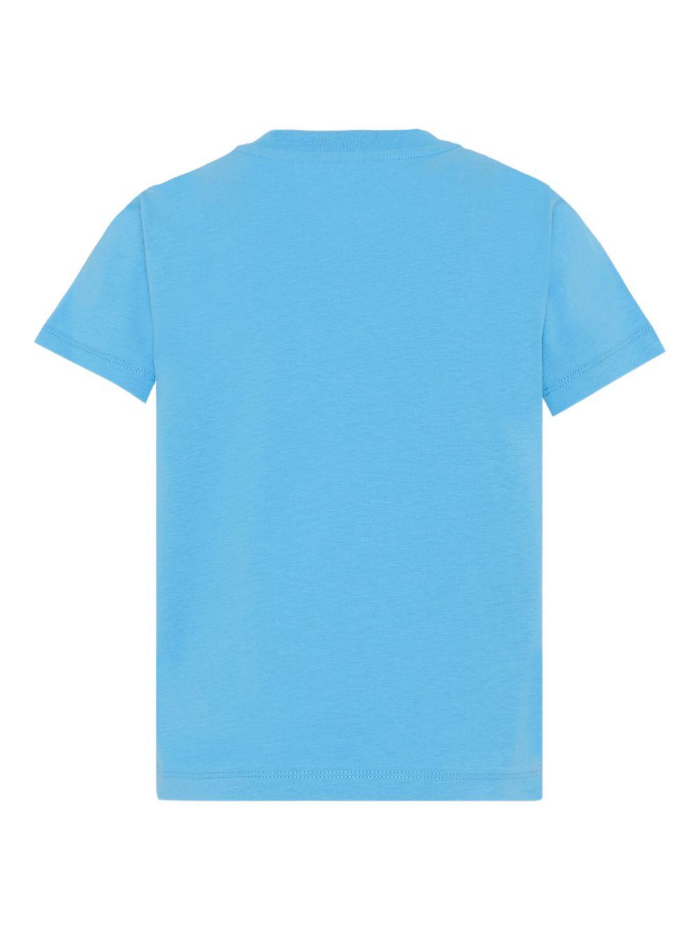 T-shirt in cotone organico a maniche corte L19548C0001089AFV 70G MONCLER KIDS