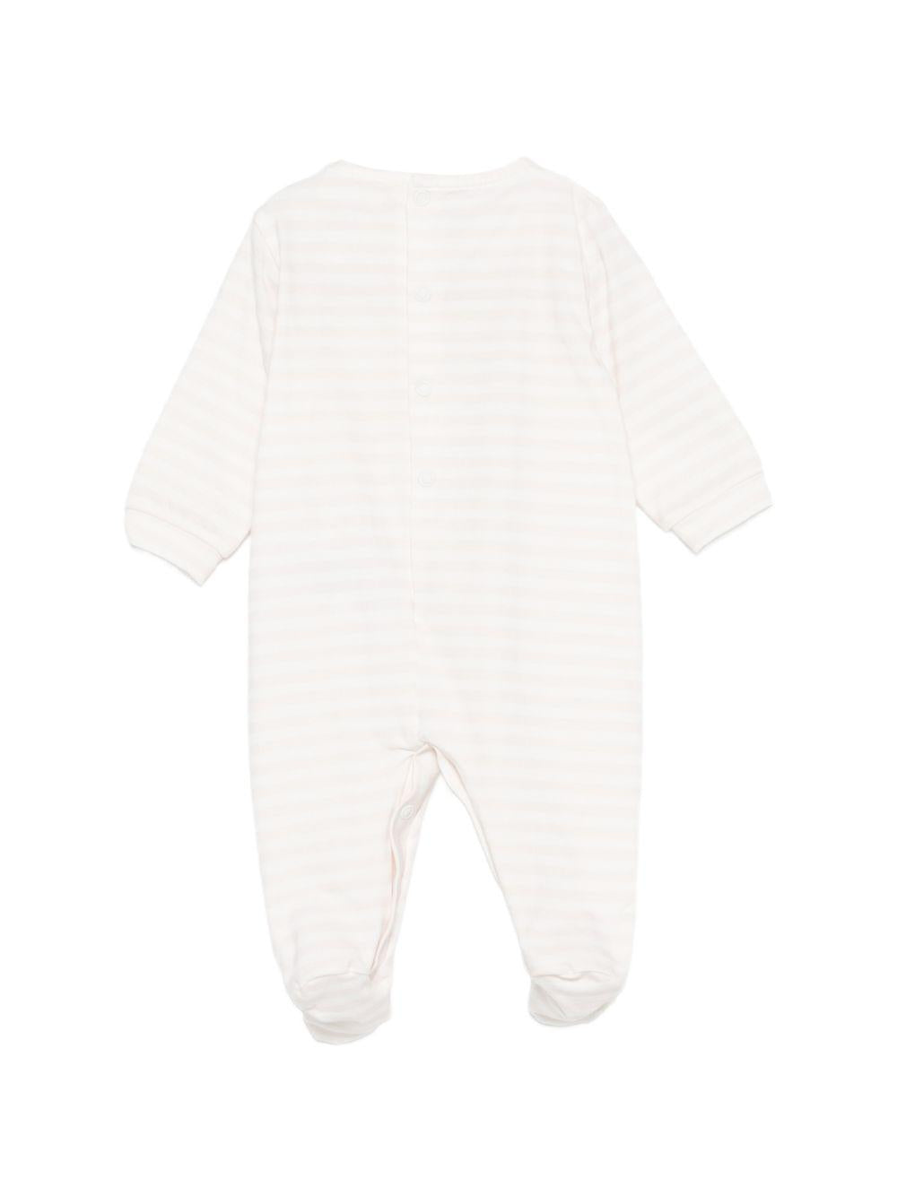 Tutina a righe con fiocco E26400 ROSA NANAN KIDS