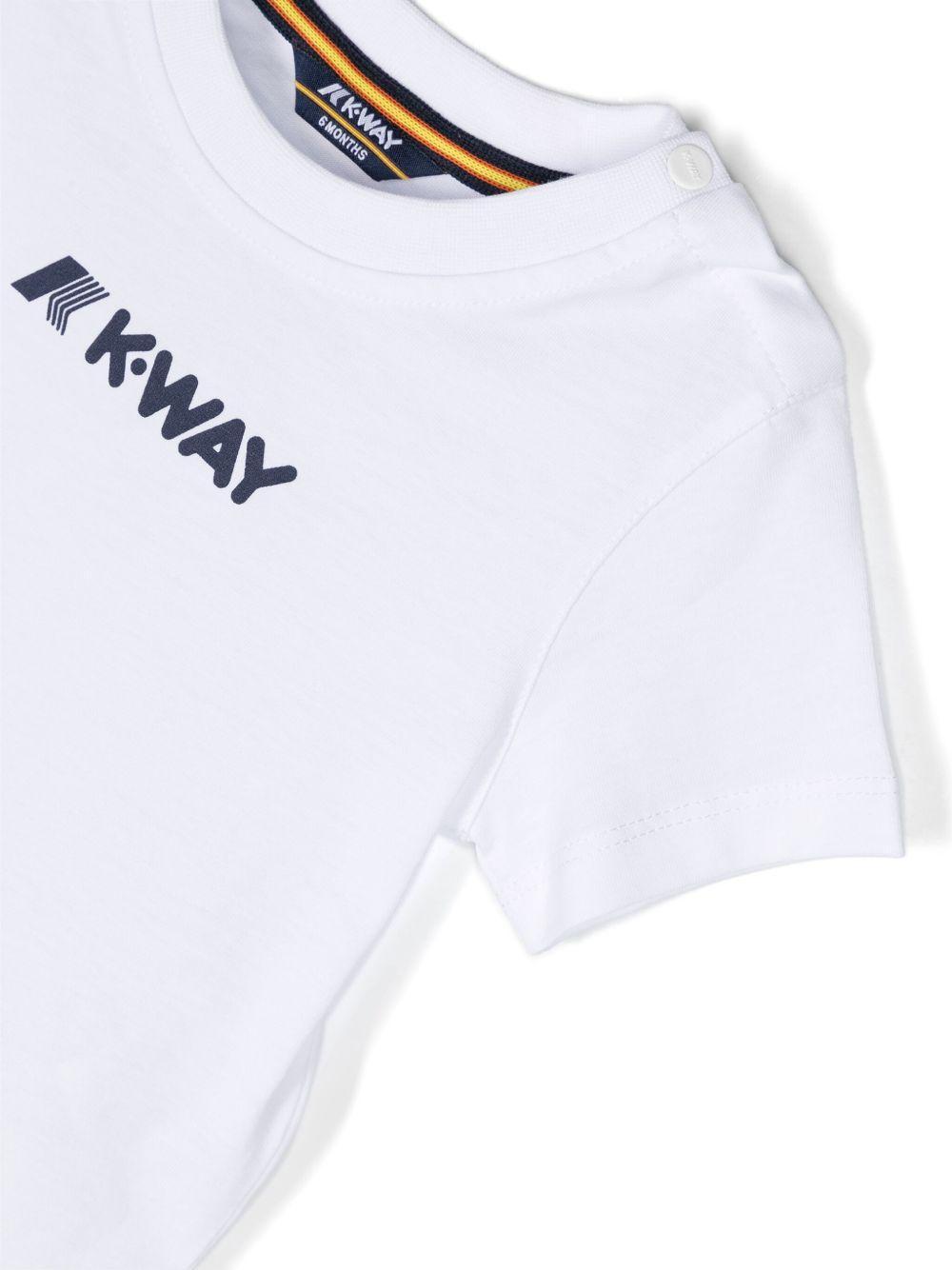 T-shirt pete neonato bianca K4121BW 001 K-WAY KIDS
