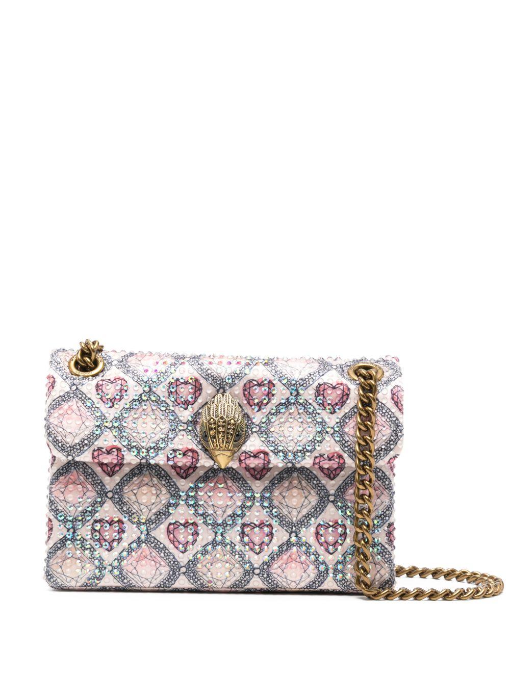 Borsa a tracolla con stampa geometrica e dettaglio conchiglia 5018143 609 KURT GEIGER