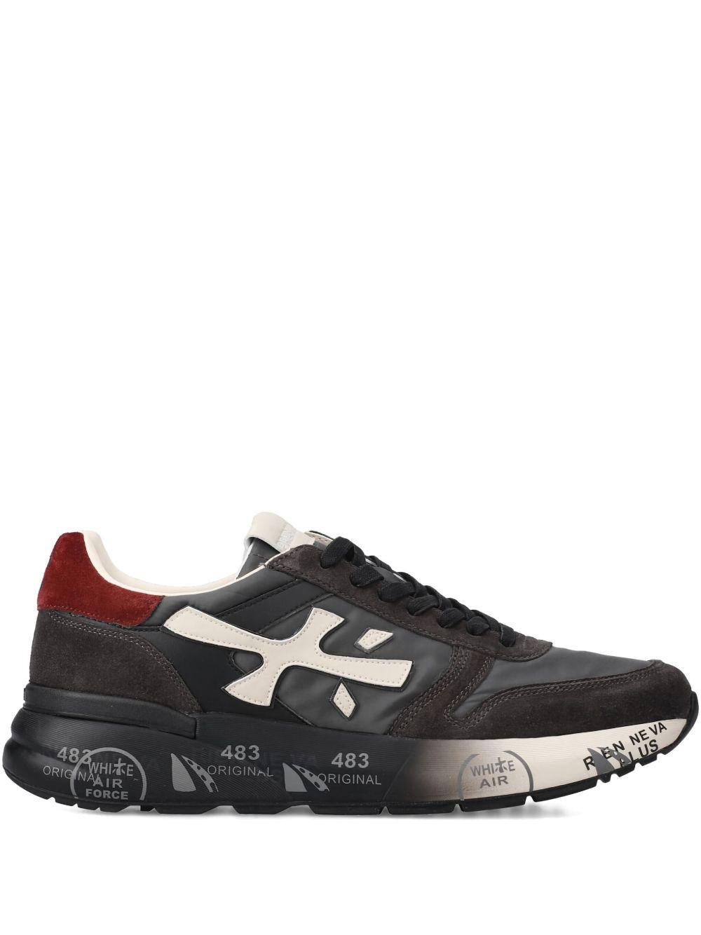 Sneakers Mick Nero con Dettagli Bianchi e Bordeaux MICK 7719 PREMIATA